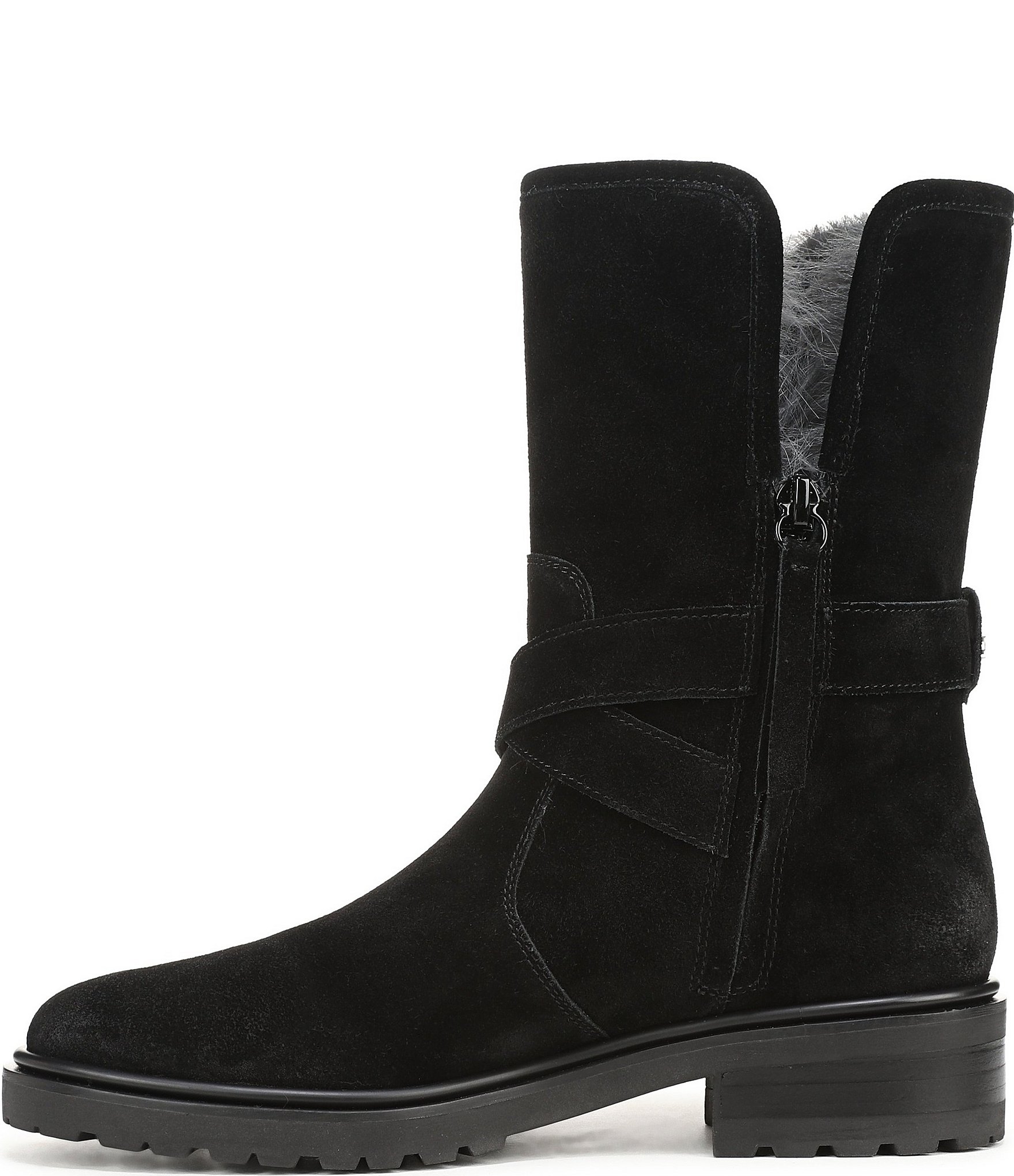 Sam Edelman Sophi Suede Faux Fur Lined Booties
