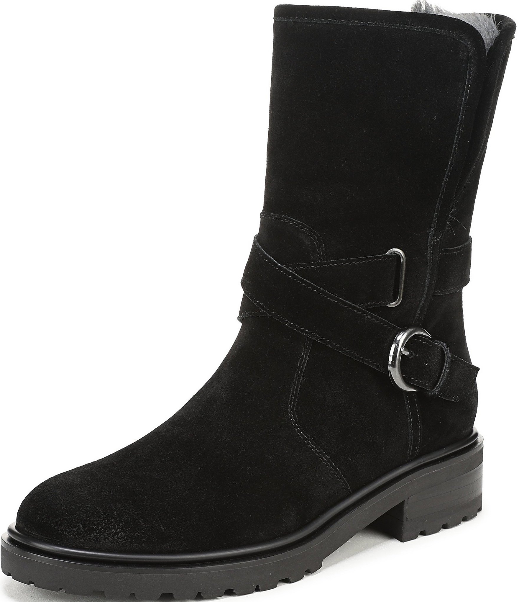 Sam Edelman Sophi Suede Faux Fur Lined Booties