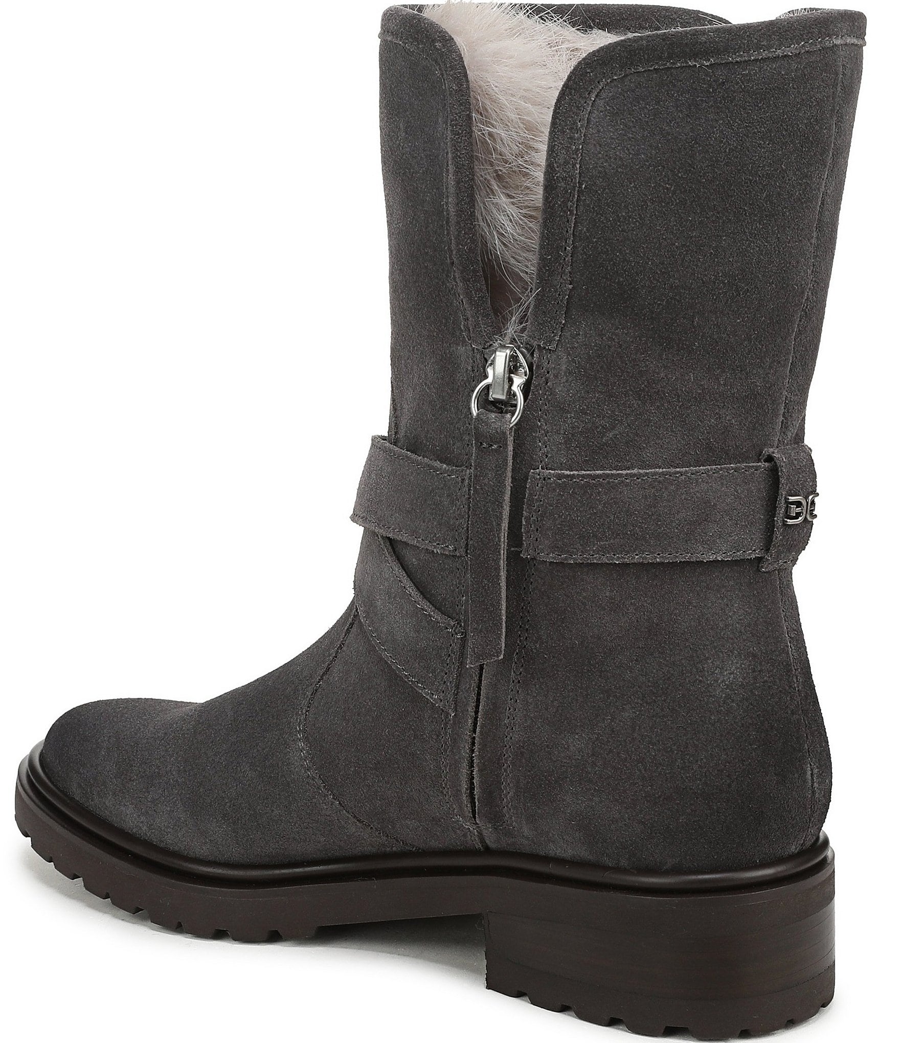 Sam Edelman Sophi Suede Faux Fur Lined Booties