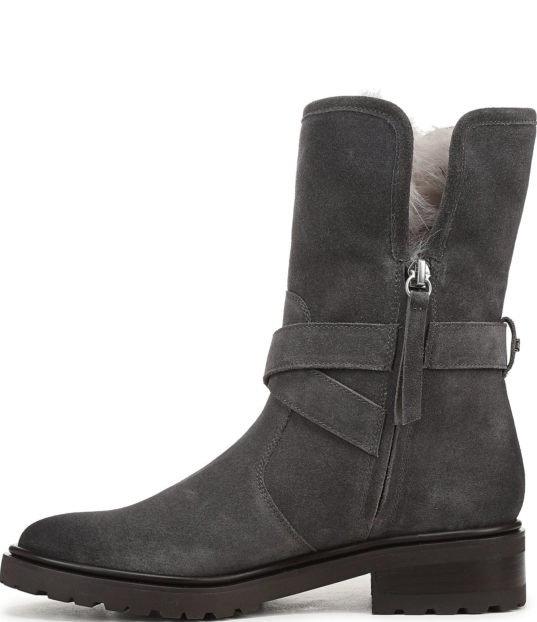 Sam Edelman Sophi Suede Faux Fur Lined Booties