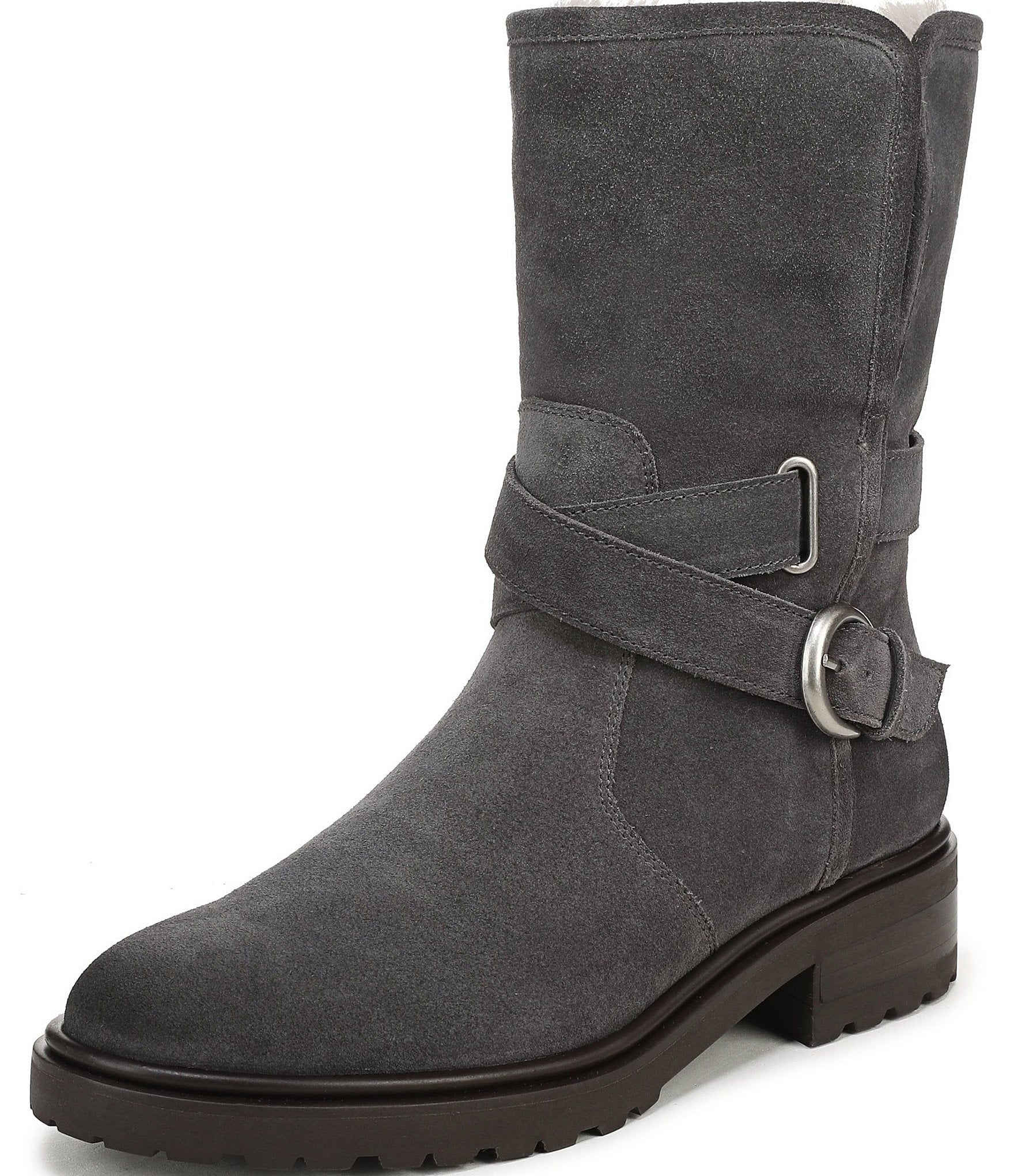 Sam Edelman Sophi Suede Faux Fur Lined Booties