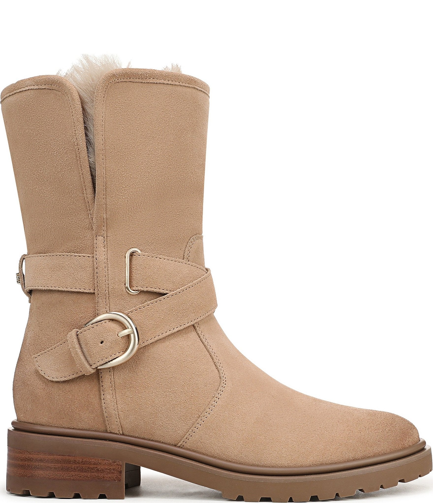 Sam Edelman Sophi Suede Faux Fur Lined Booties