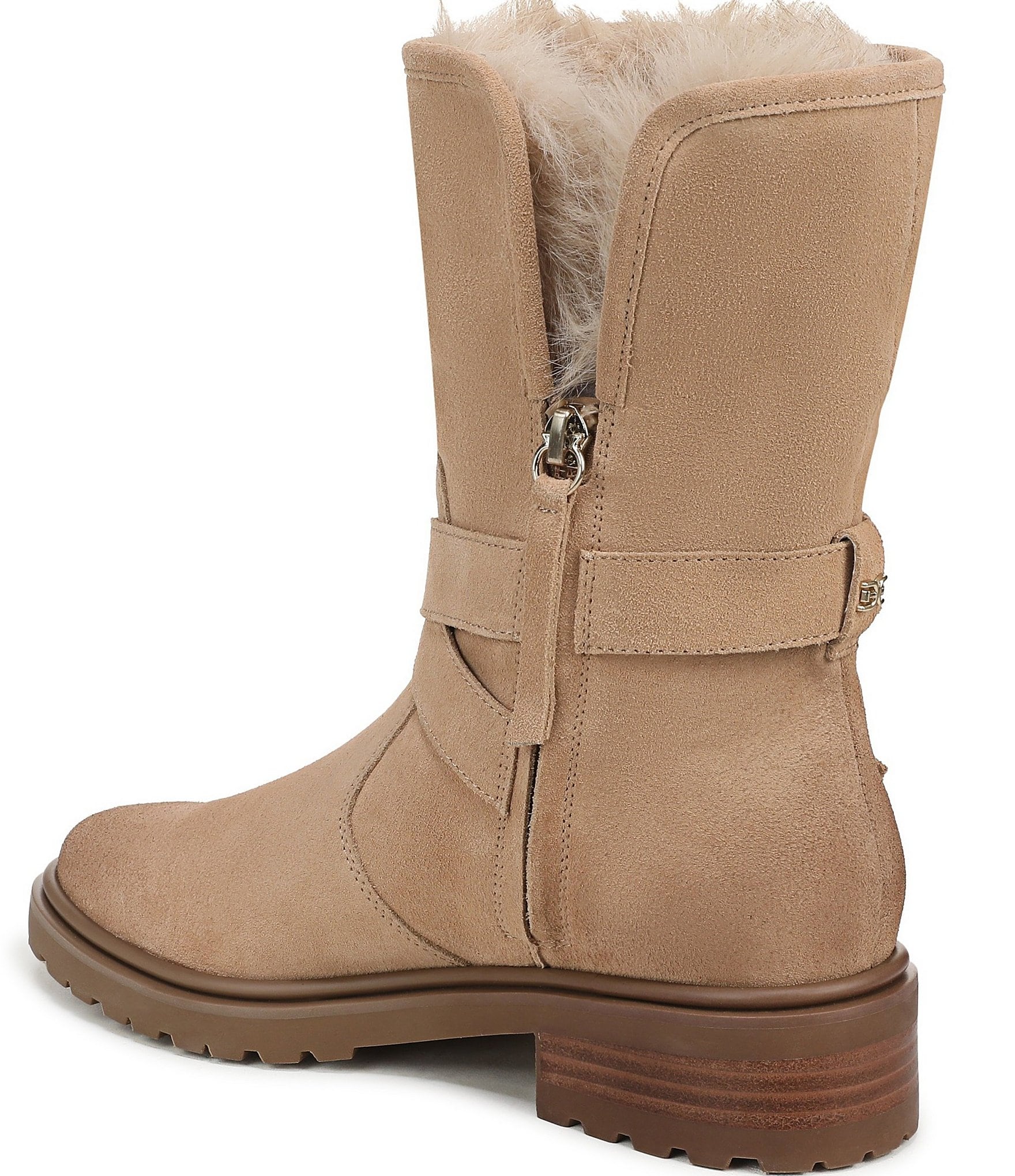 Sam Edelman Sophi Suede Faux Fur Lined Booties