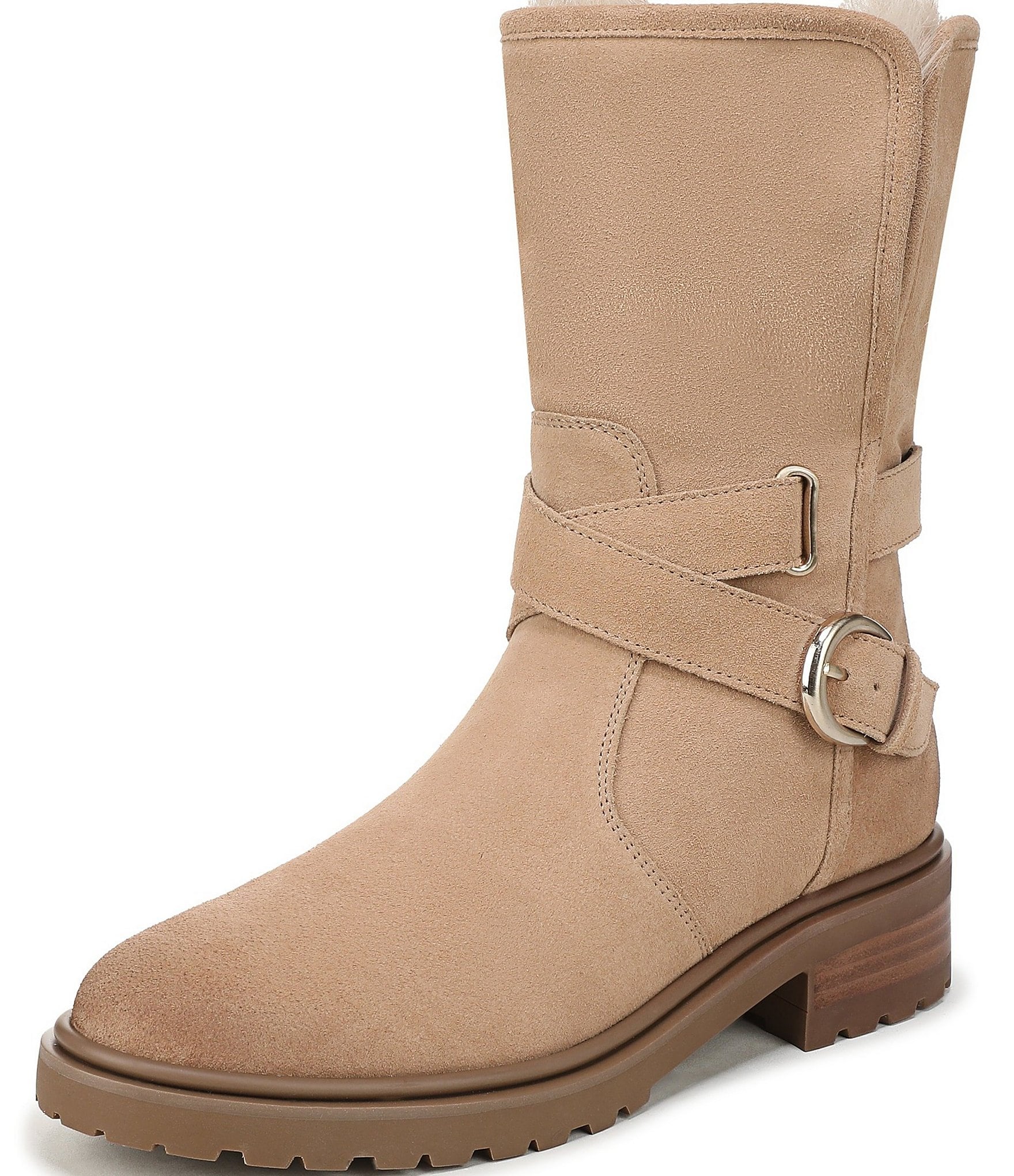 Sam Edelman Sophi Suede Faux Fur Lined Booties