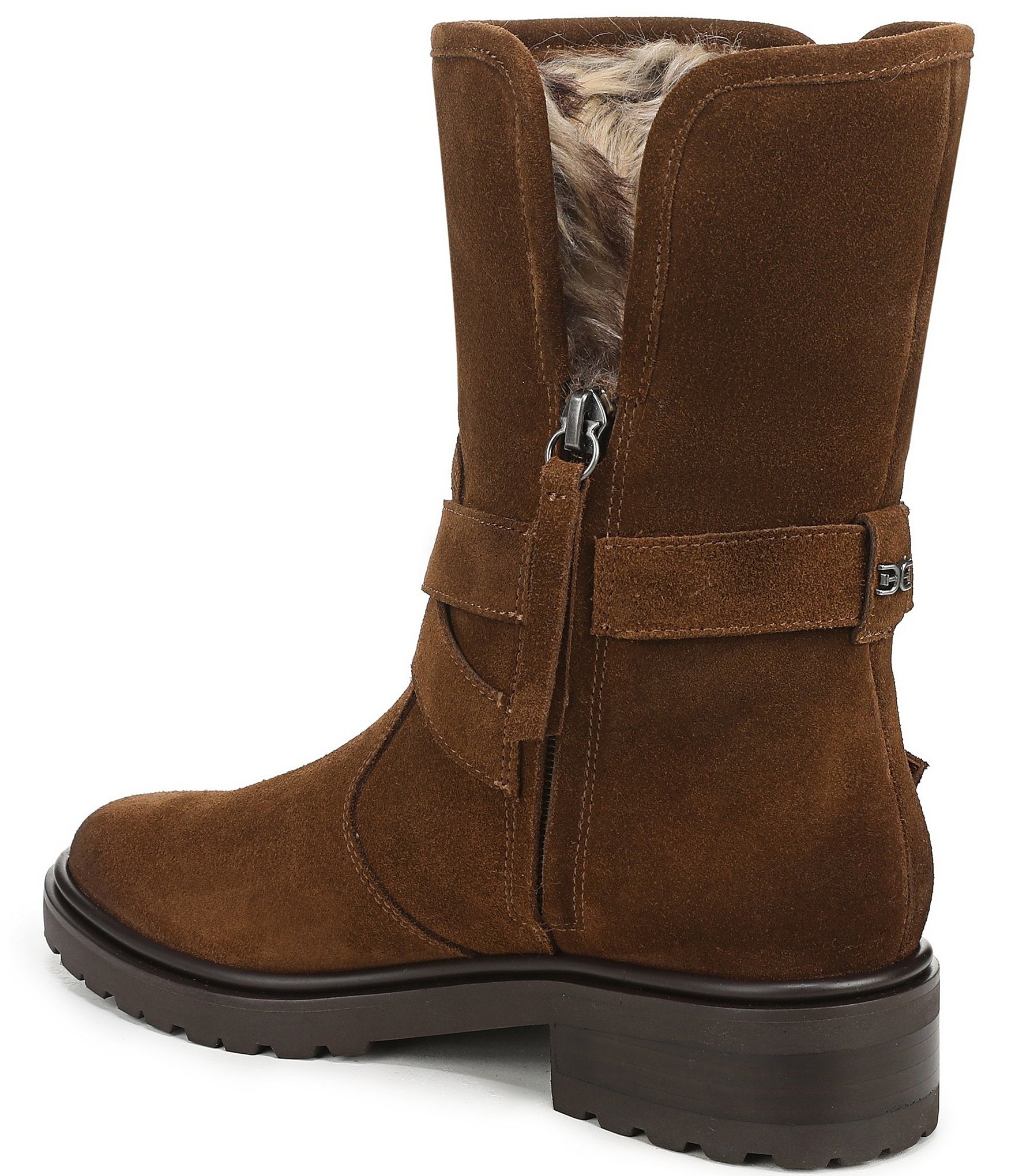 Sam Edelman Sophi Suede Faux Fur Lined Booties