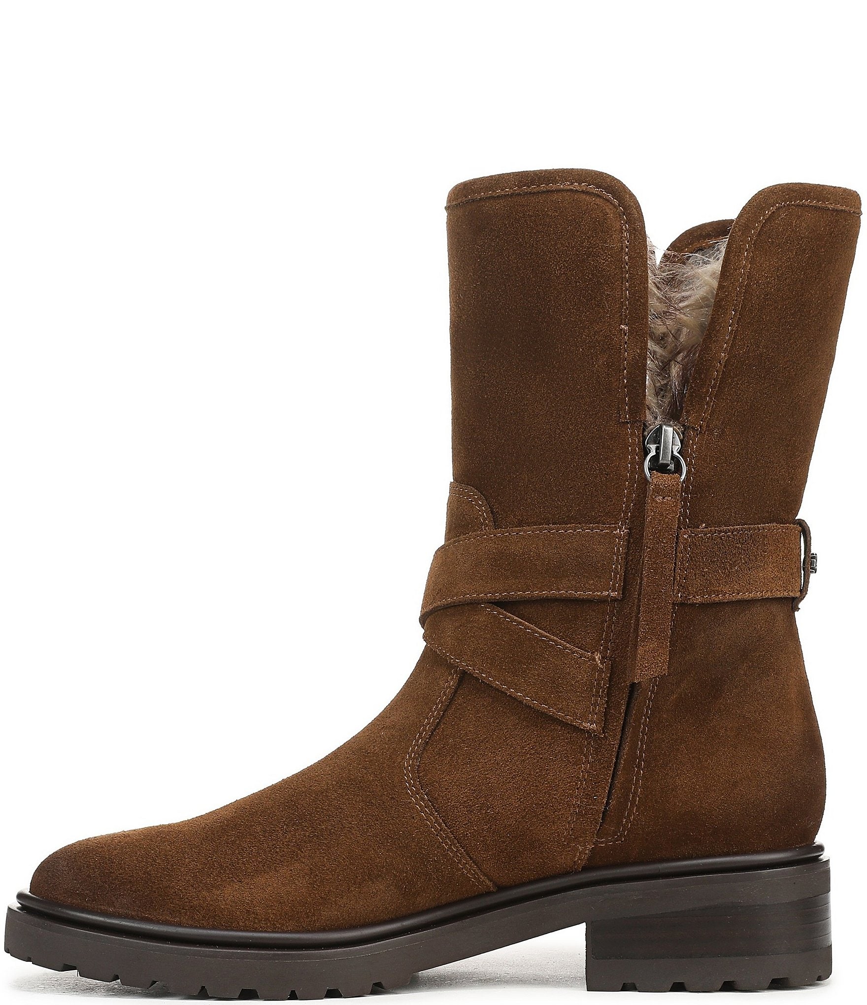 Sam Edelman Sophi Suede Faux Fur Lined Booties