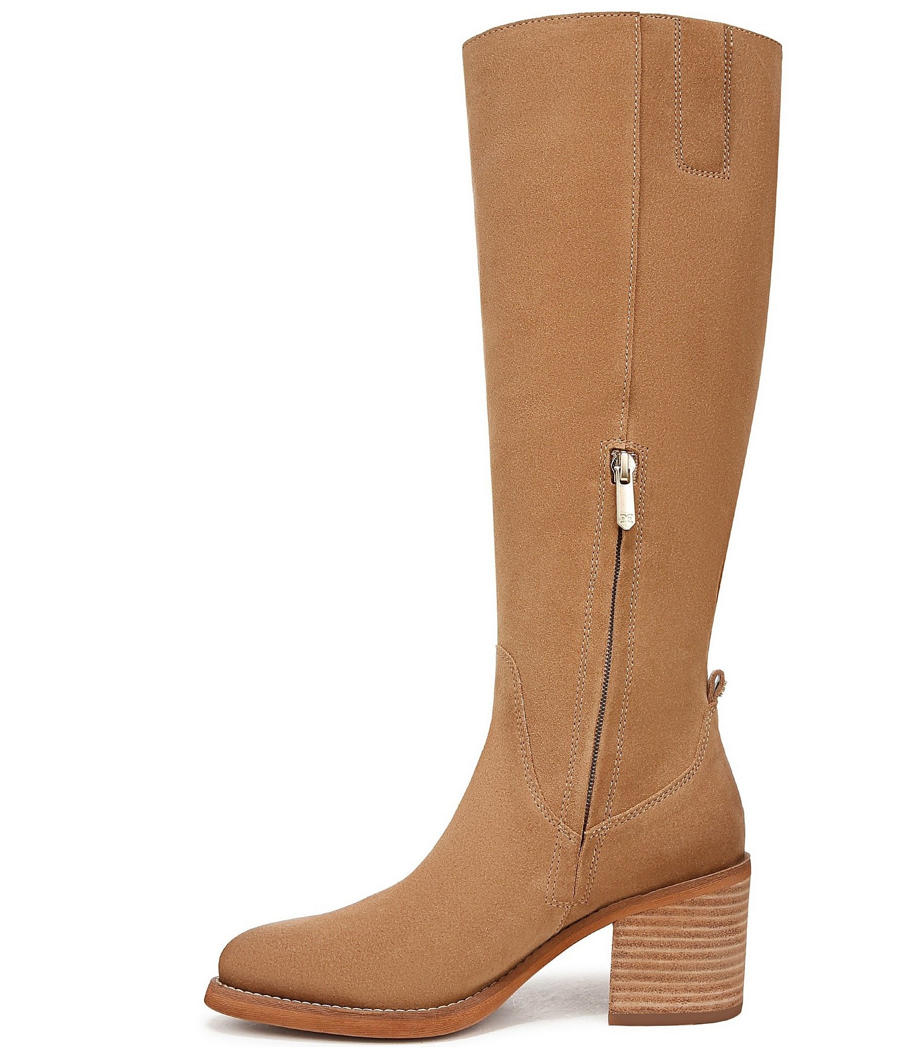 Sam Edelman Soyer Suede Block Heel Tall Boots