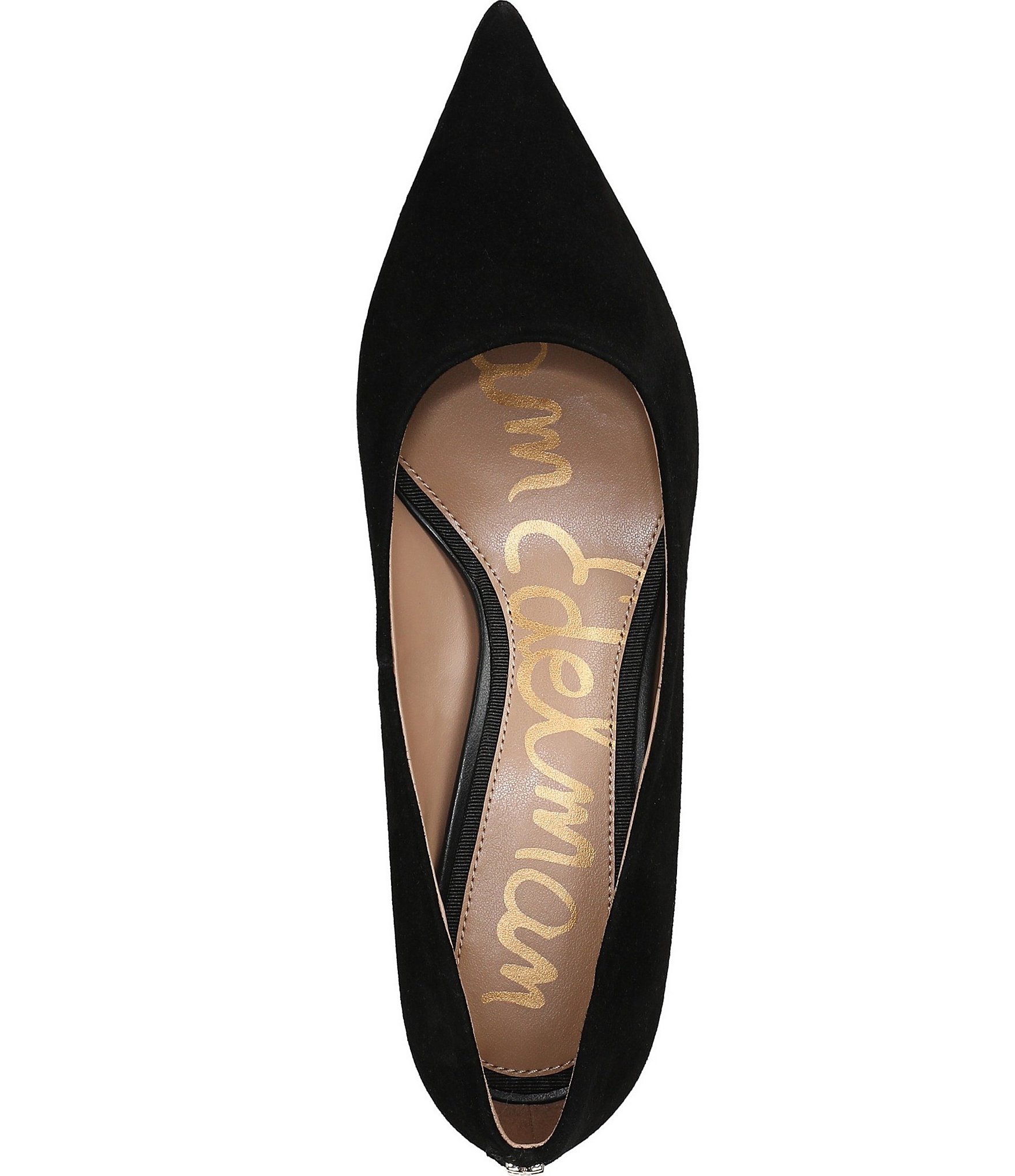 Sam Edelman Summer Suede Pointed Toe Kitten Heel Pumps