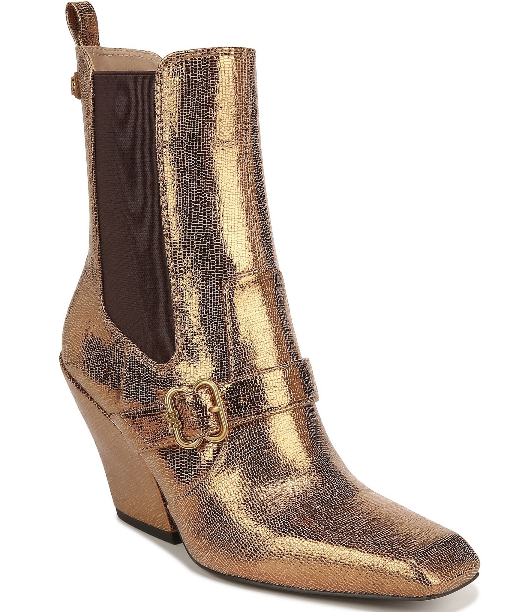 Sam edelman 2024 gold booties