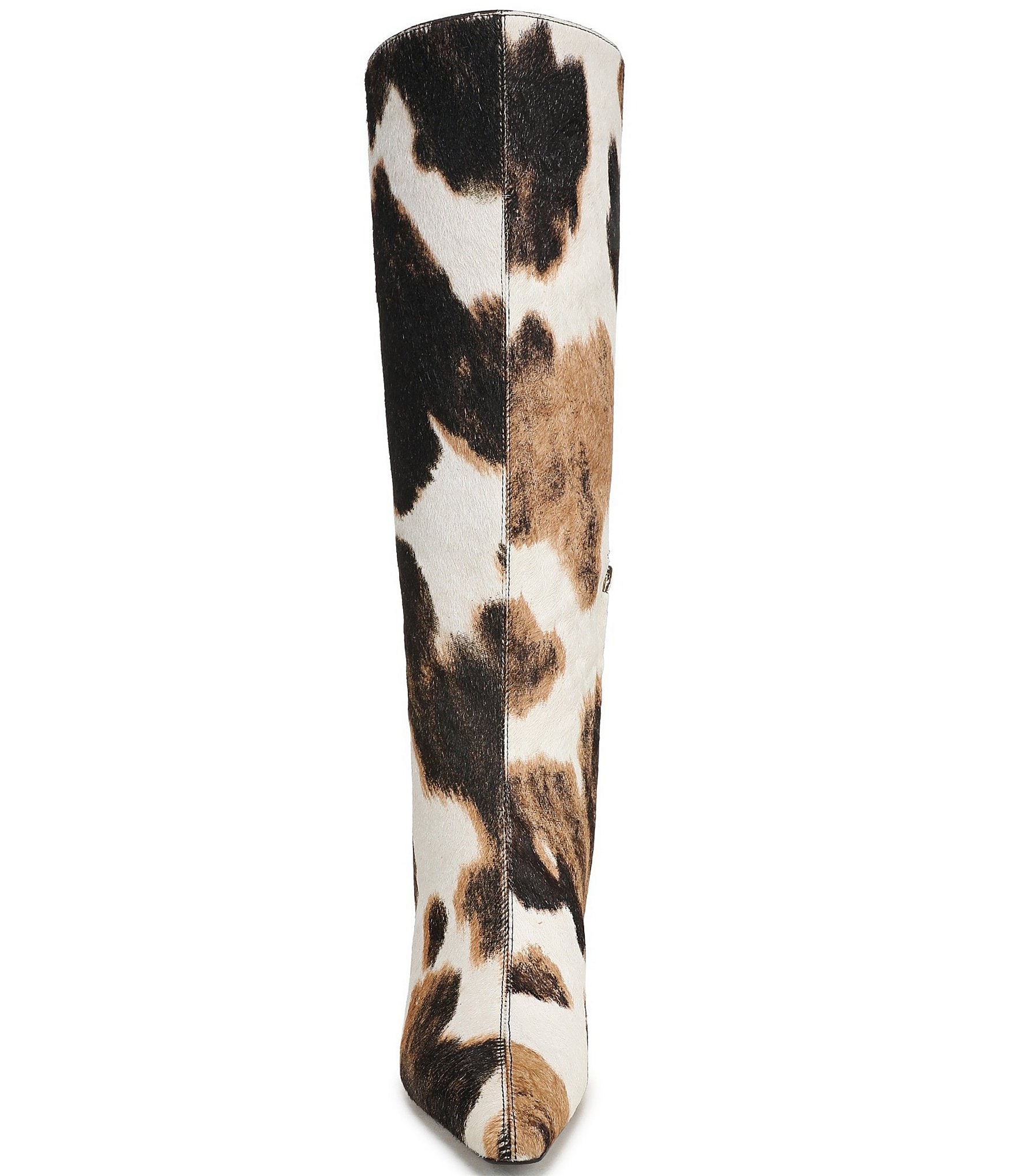 Sam Edelman Sylvia Cow Print Calf Hair Tall Dress Boots