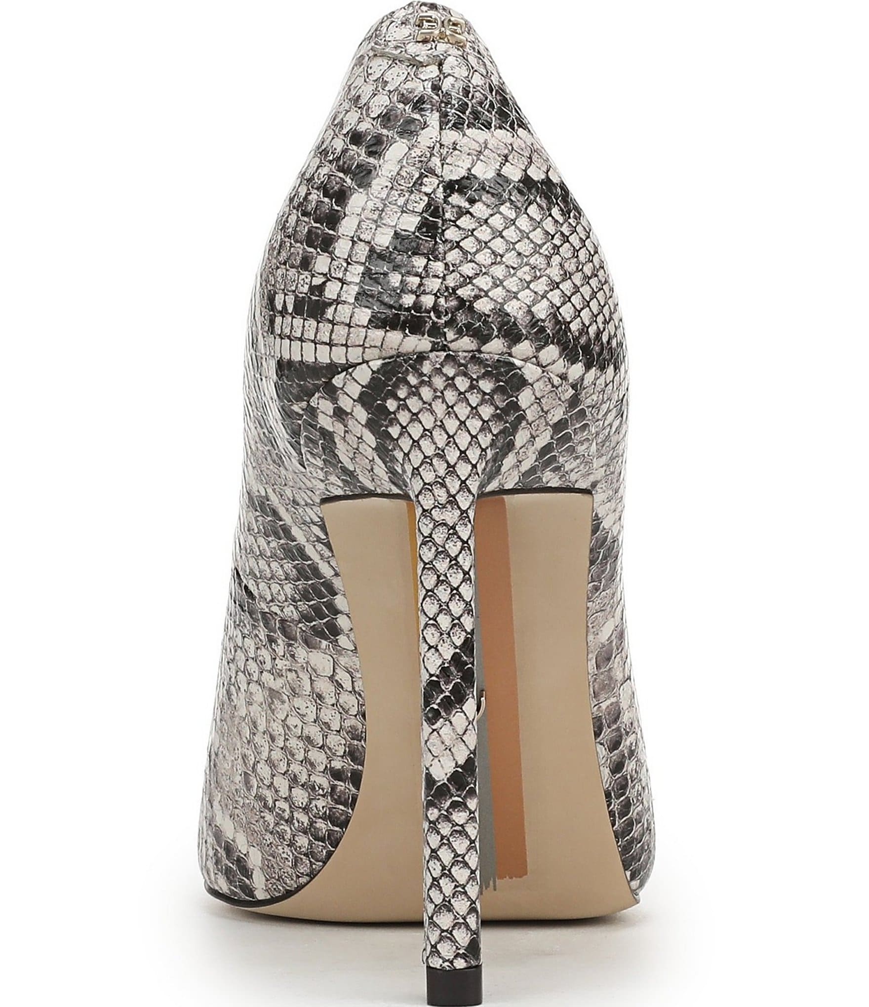 Sam Edelman Talula Python Print Leather Pointed Toe Stiletto Pumps