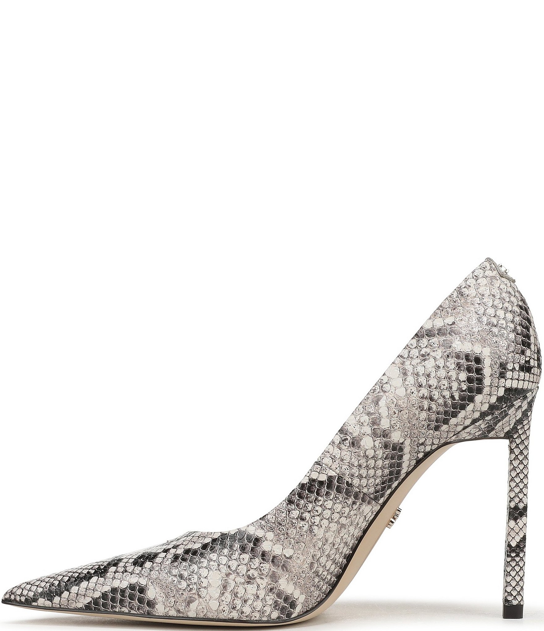 Sam Edelman Talula Python Print Leather Pointed Toe Stiletto Pumps