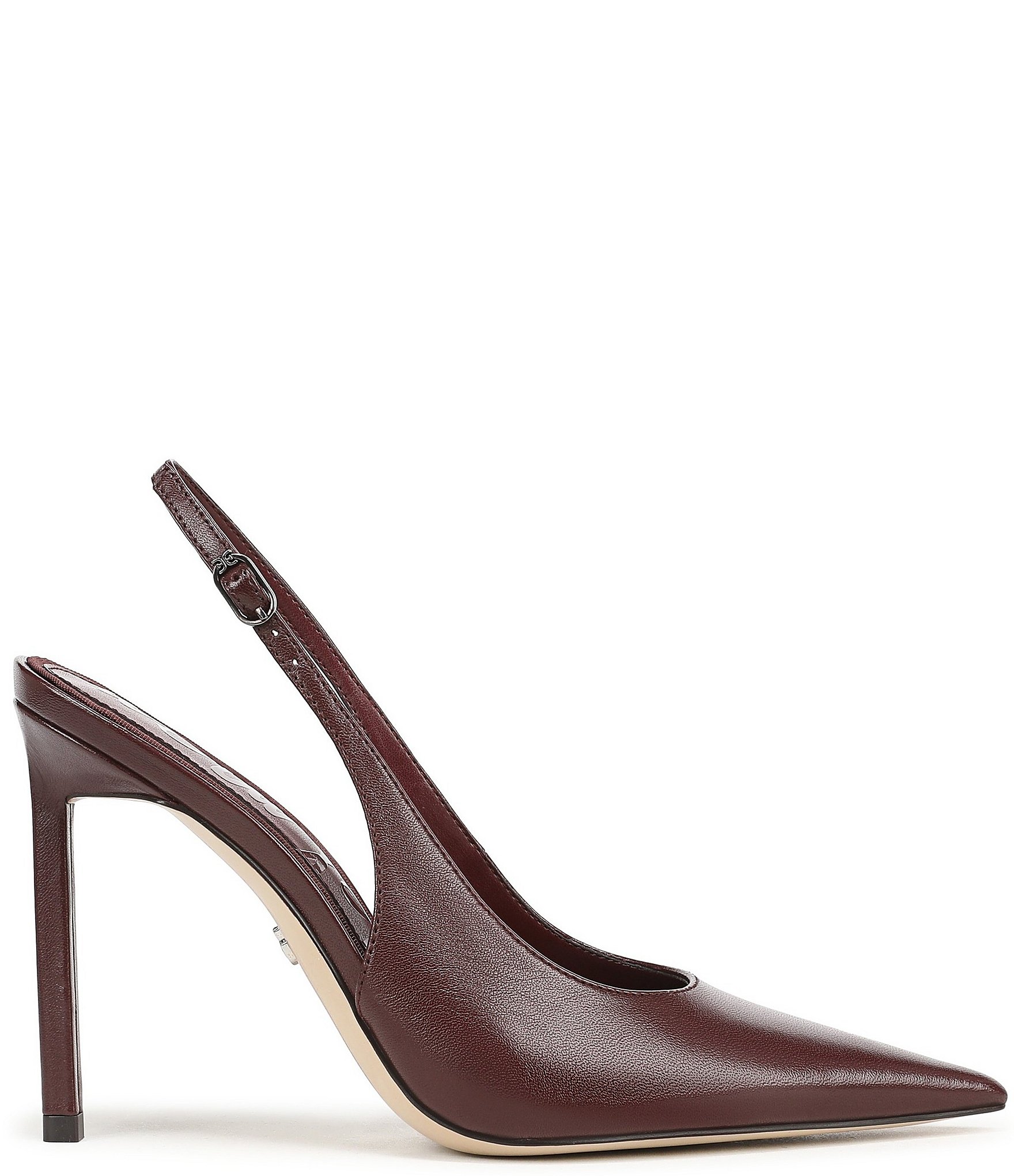 Sam Edelman Tegan Leather Pointed Toe Stiletto Slingback Pumps