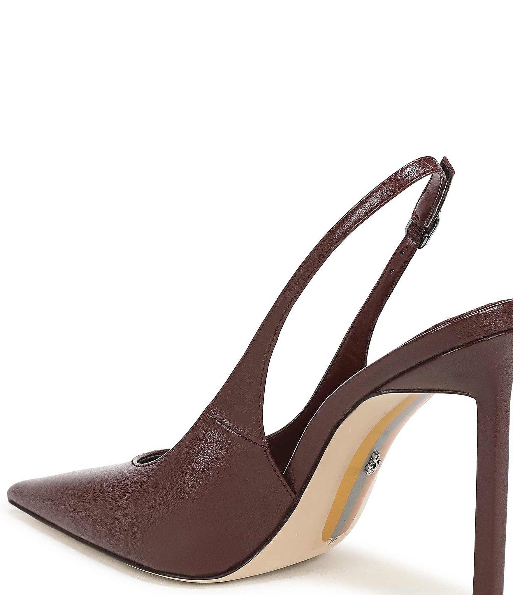 Sam Edelman Tegan Leather Pointed Toe Stiletto Slingback Pumps