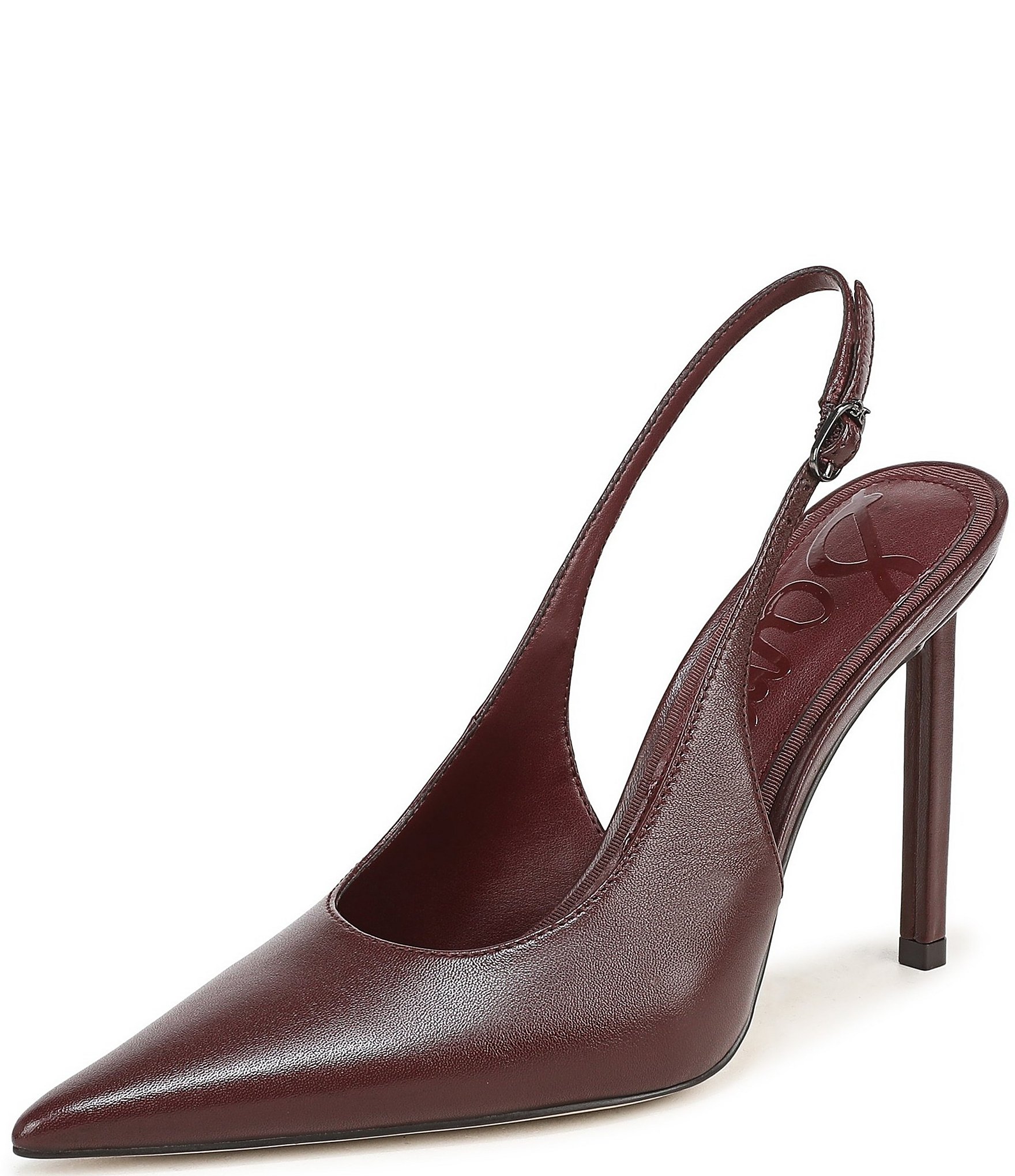 Sam Edelman Tegan Leather Pointed Toe Stiletto Slingback Pumps