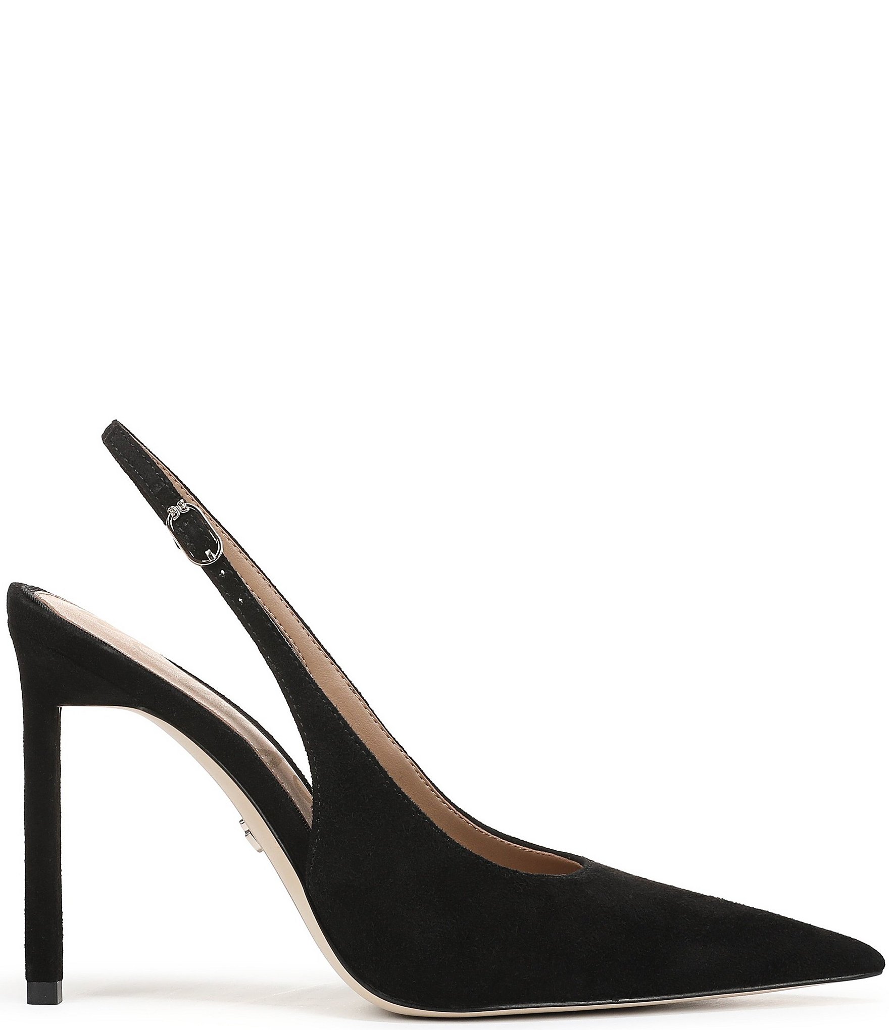 Sam Edelman Tegan Suede Pointed Toe Stiletto Slingback Pumps