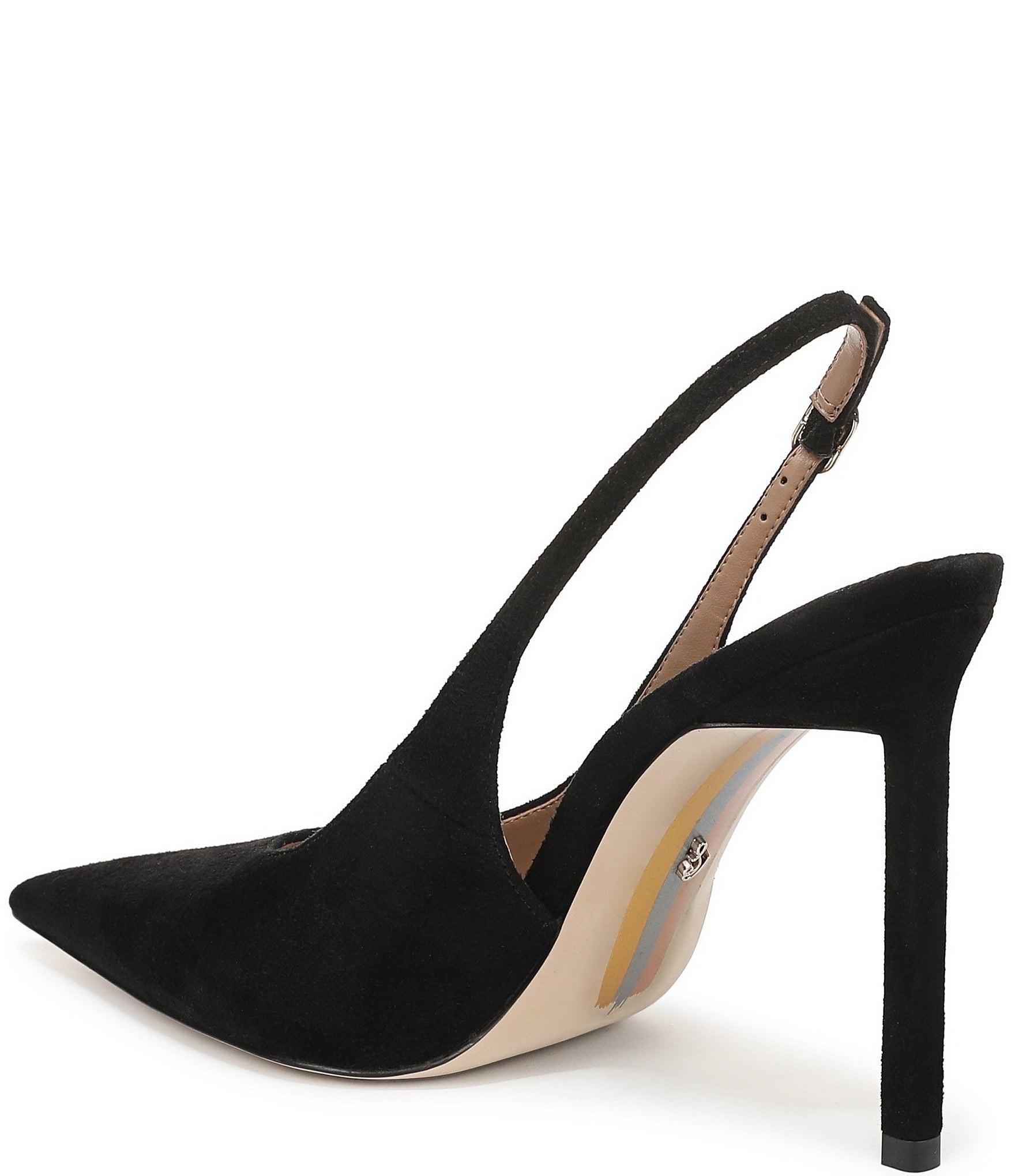 Sam Edelman Tegan Suede Pointed Toe Stiletto Slingback Pumps
