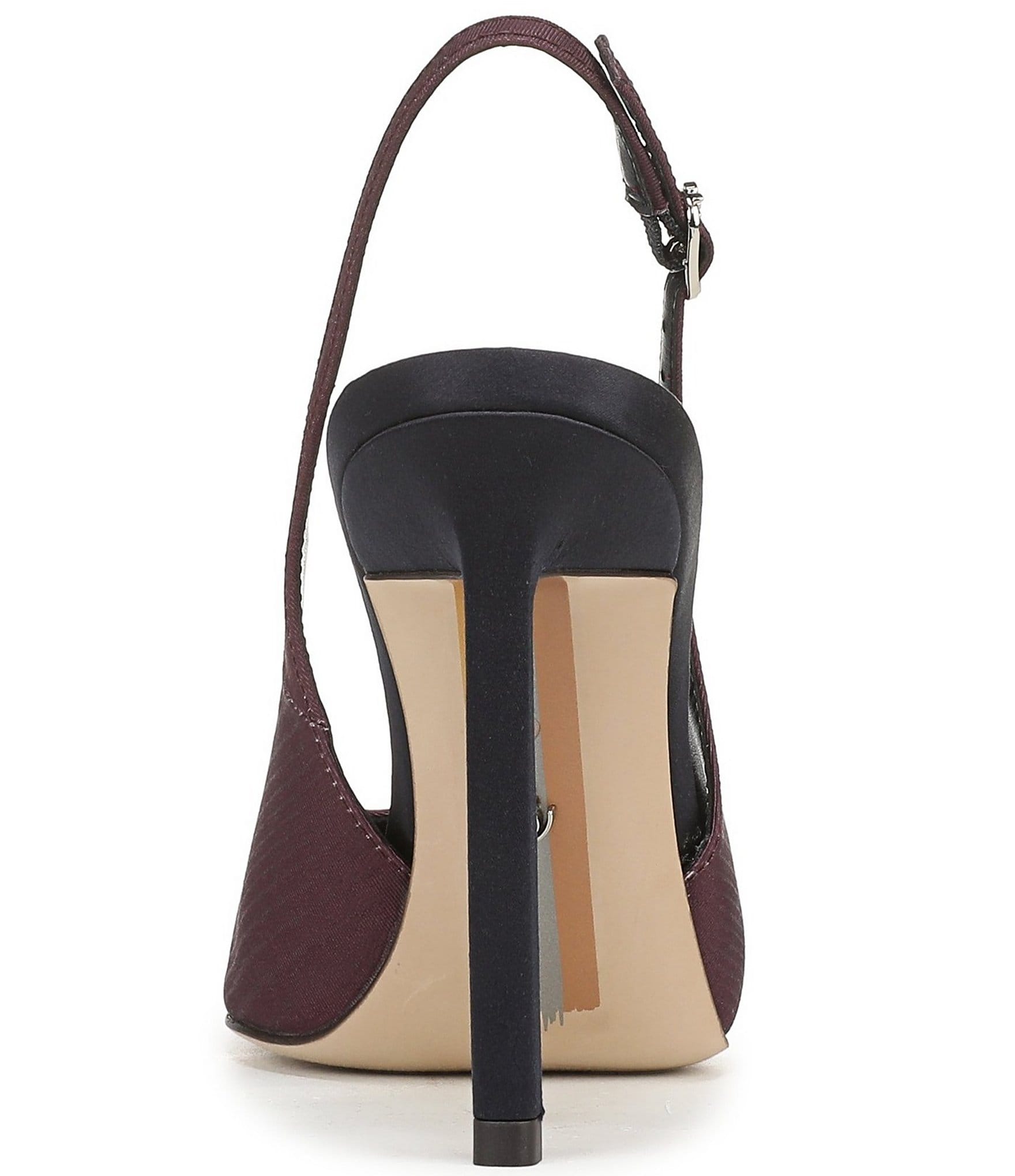 Sam Edelman Tegan Textured Fabric Pointed Toe Stiletto Slingback Pumps