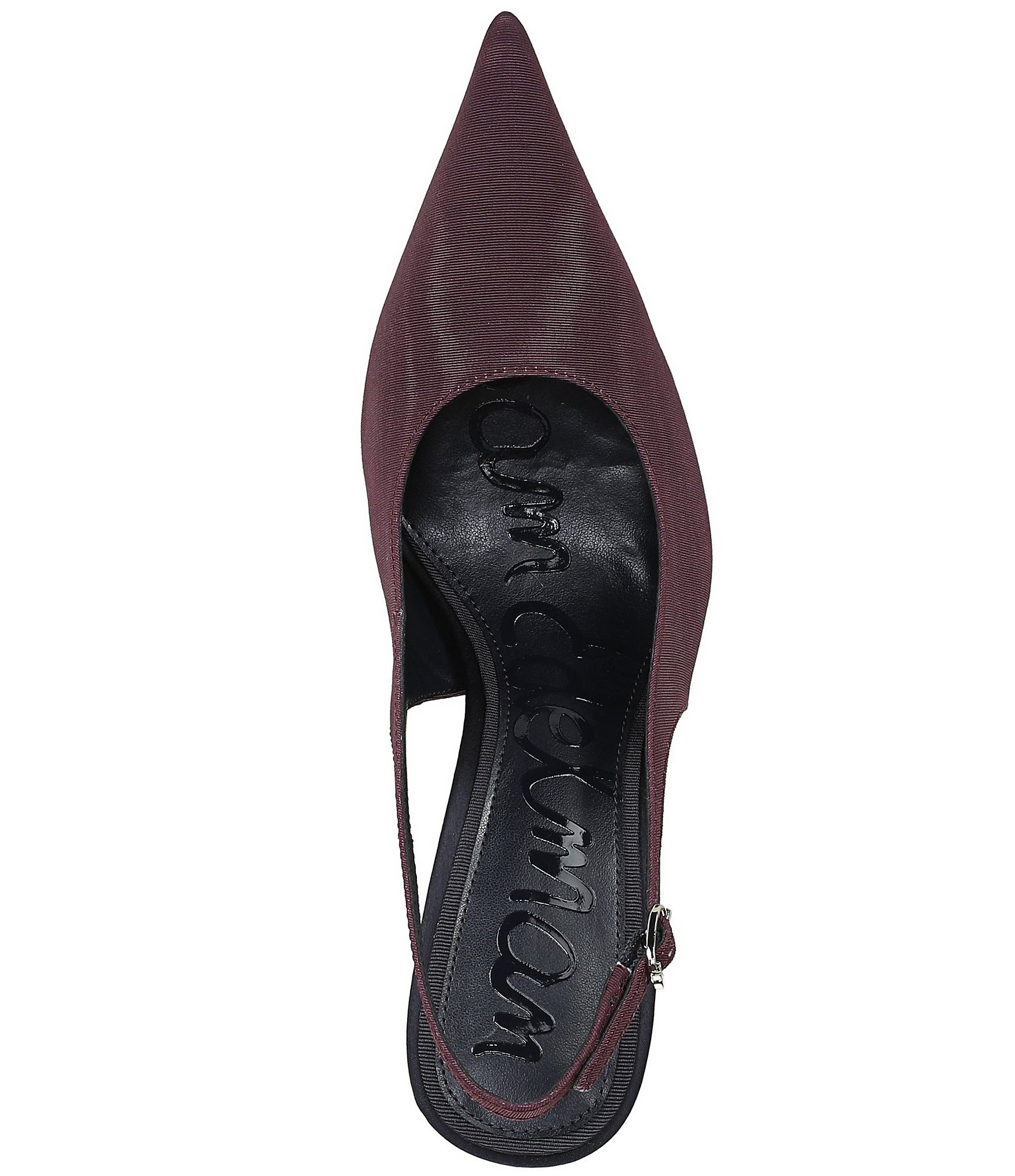 Sam Edelman Tegan Textured Fabric Pointed Toe Stiletto Slingback Pumps