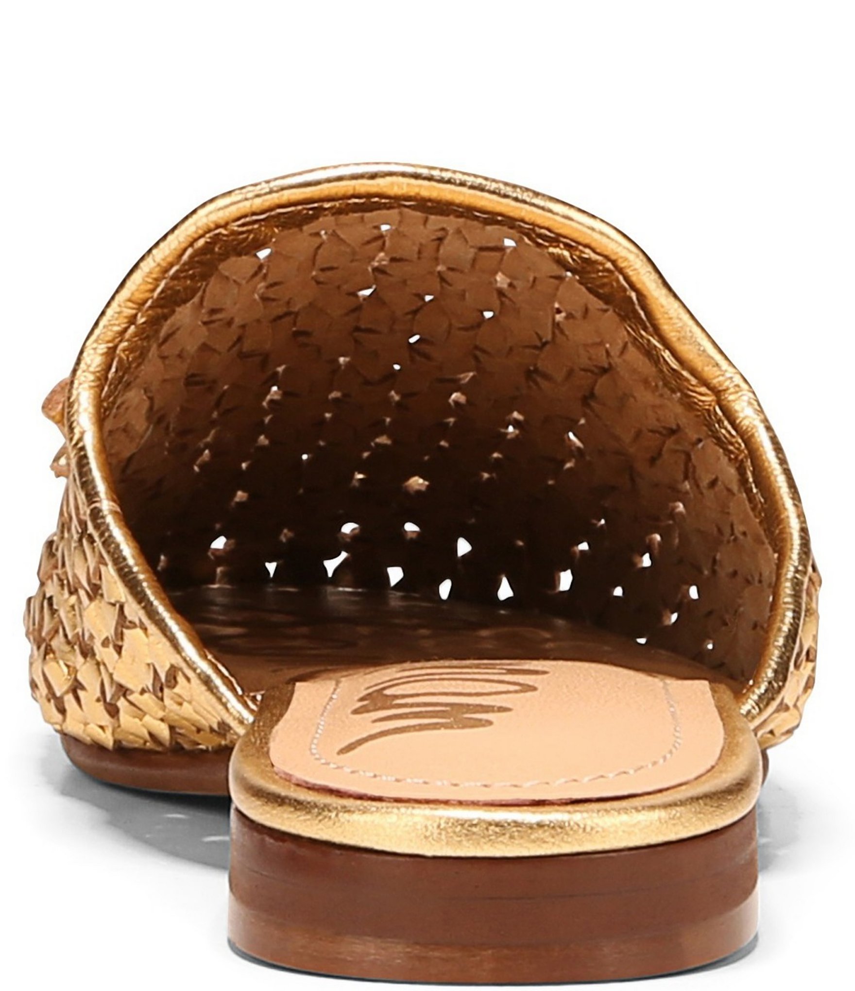 Sam Edelman Tullie Woven Metallic Leather Mules