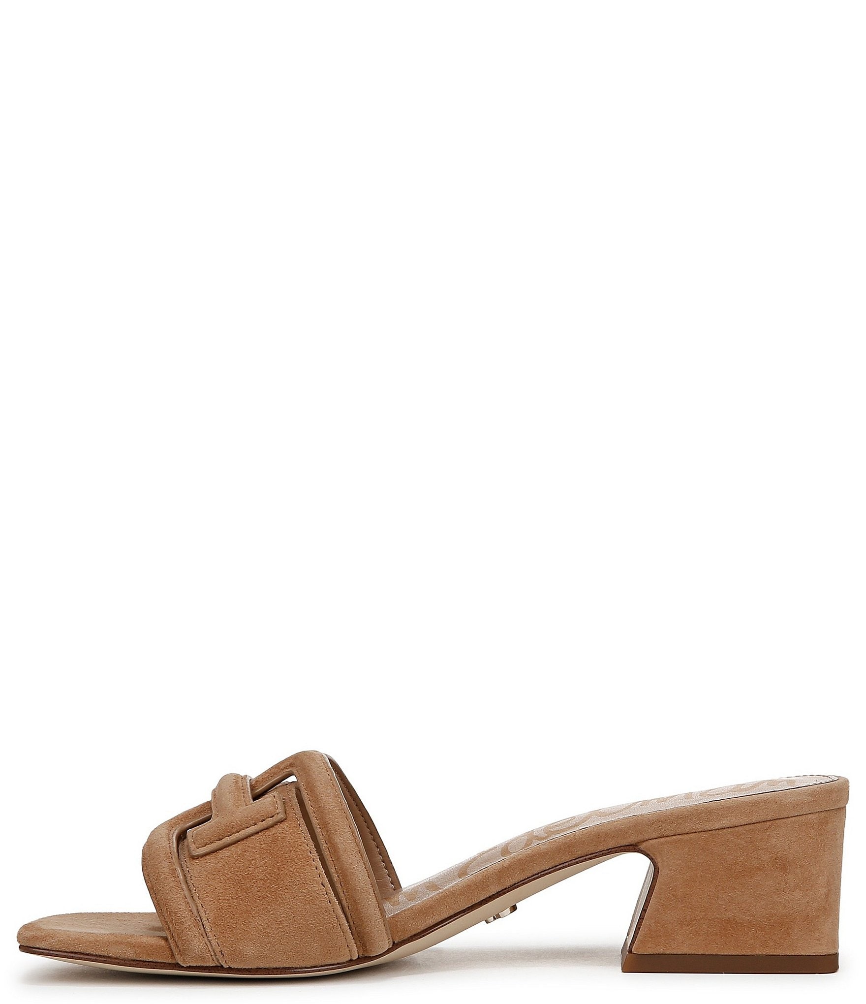 Sam Edelman Waylon Suede Double E Logo Slide Sandals