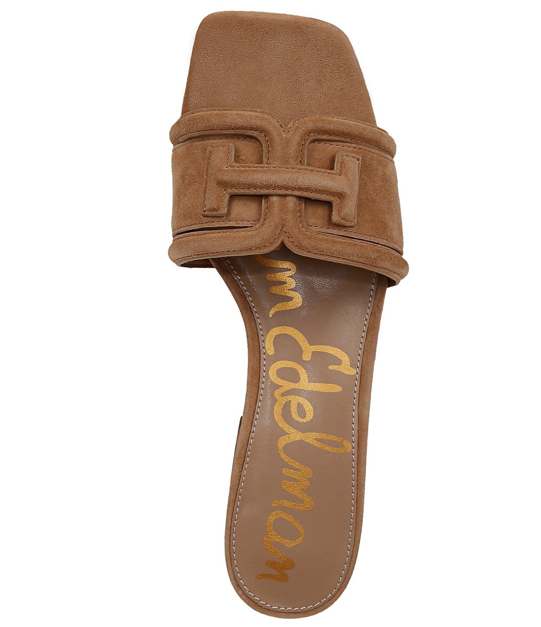 Sam Edelman Waylon Suede Double E Logo Slide Sandals