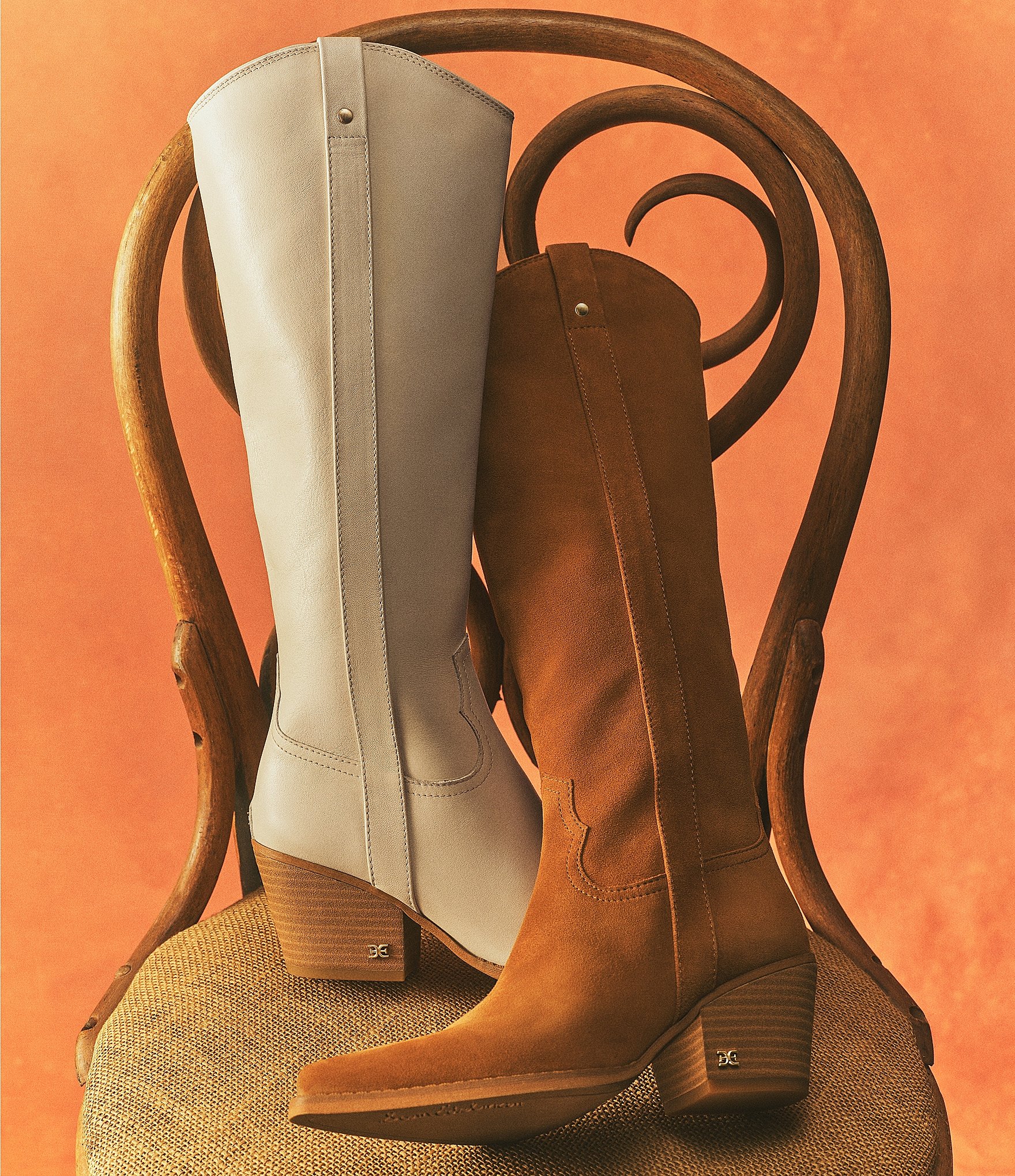 Sam Edelman Wyatt Suede Point Toe Tall Western Boots
