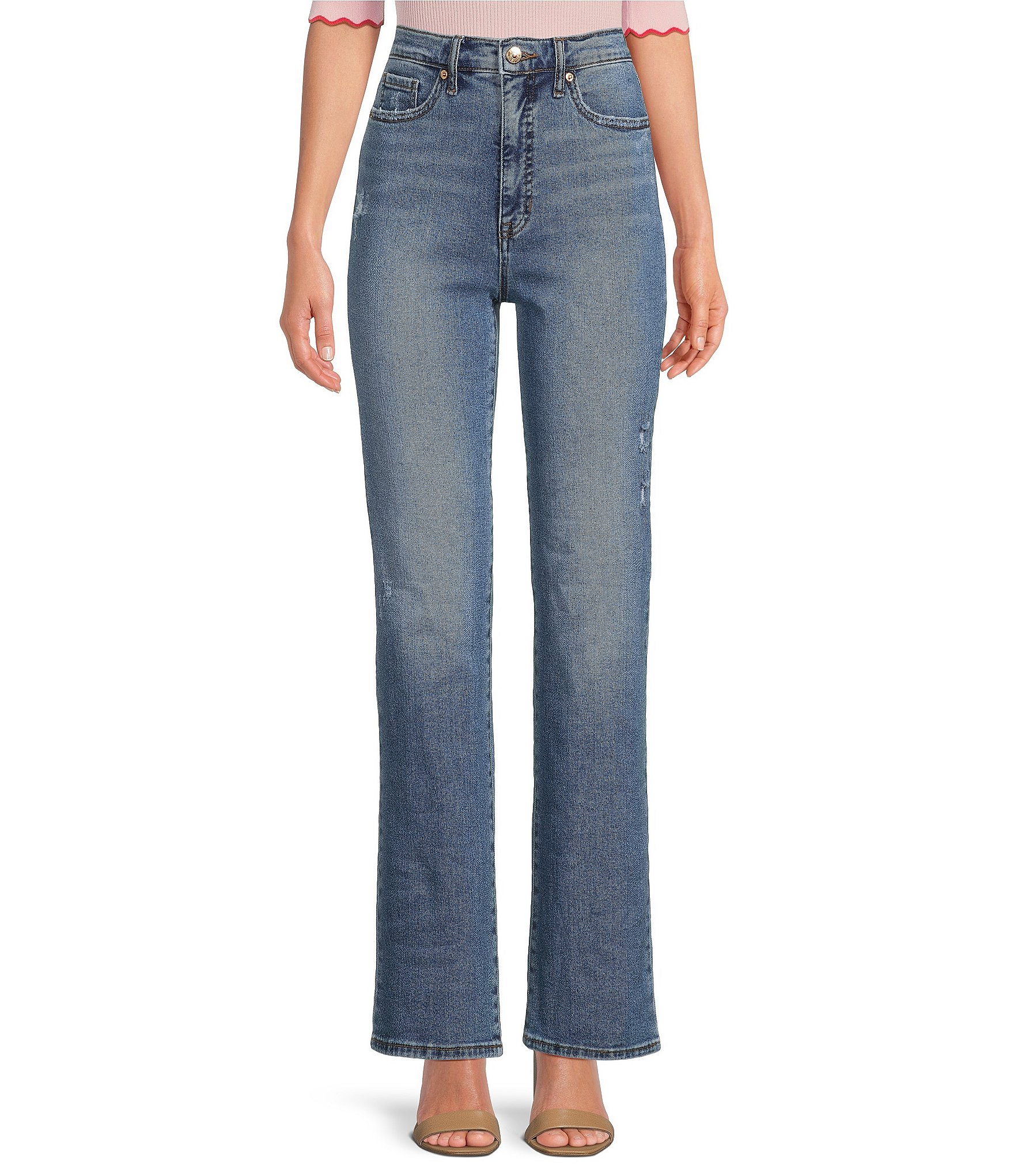 Sam Edelman Yaro High Rise Straight Leg Pinched Waist Jeans | Dillard's