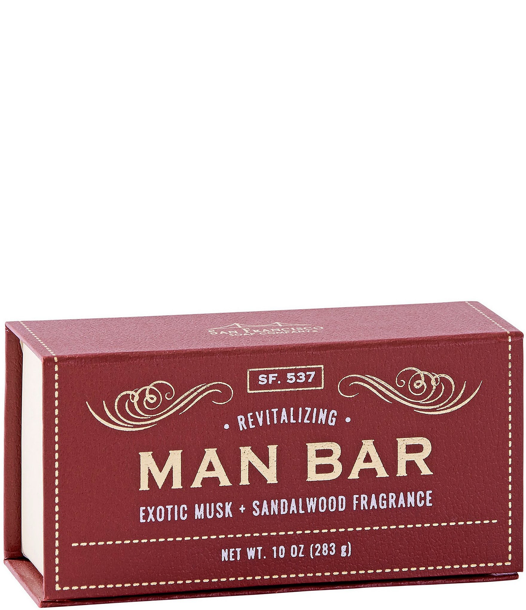 San Francisco Soap Company Man Bar 3-Piece Gift Set Featuring All New Scents: Coastal Driftwood, Peppered Patchouli, and Spiced Tobacco