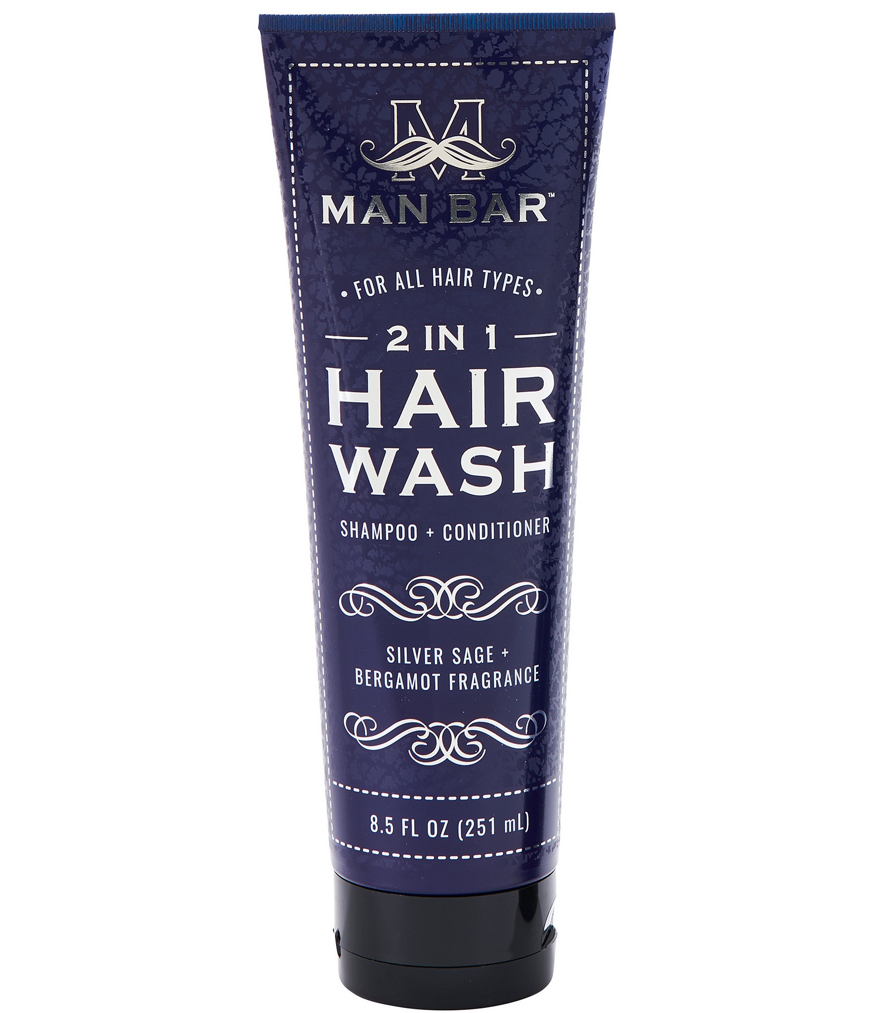 San Francisco Soap Company Man Bar 2 in 1 Hair Wash Silver Sage & Bergamot