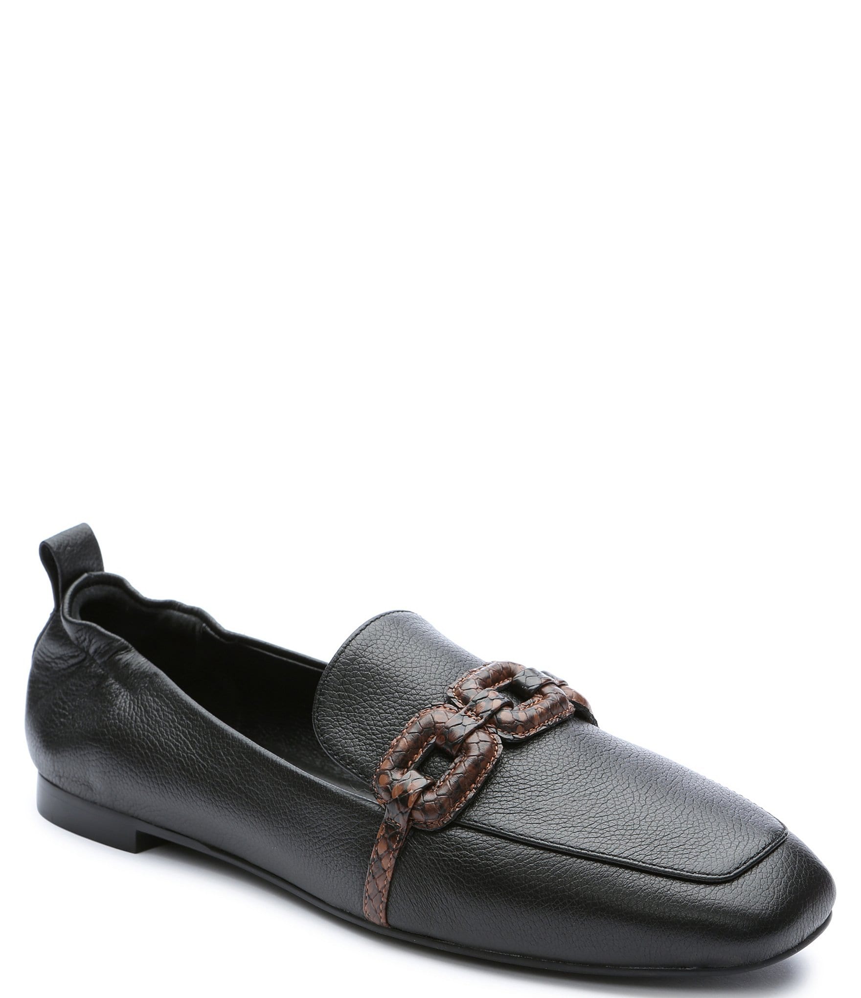 Sanctuary Blast Leather Chain Detail Loafers | Dillard's
