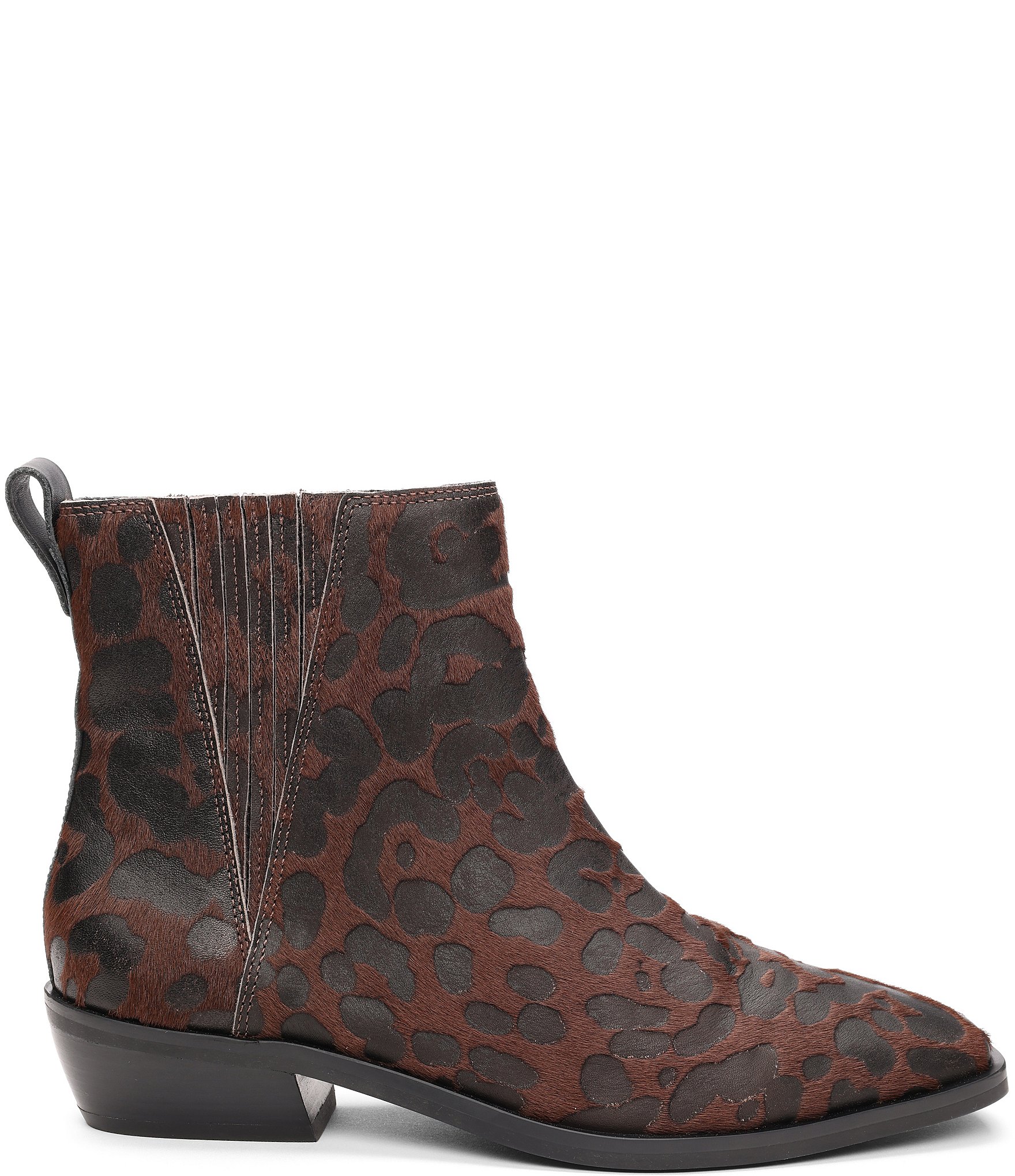 Sanctuary Demi Leopard Print Haircalf Burnout Booties
