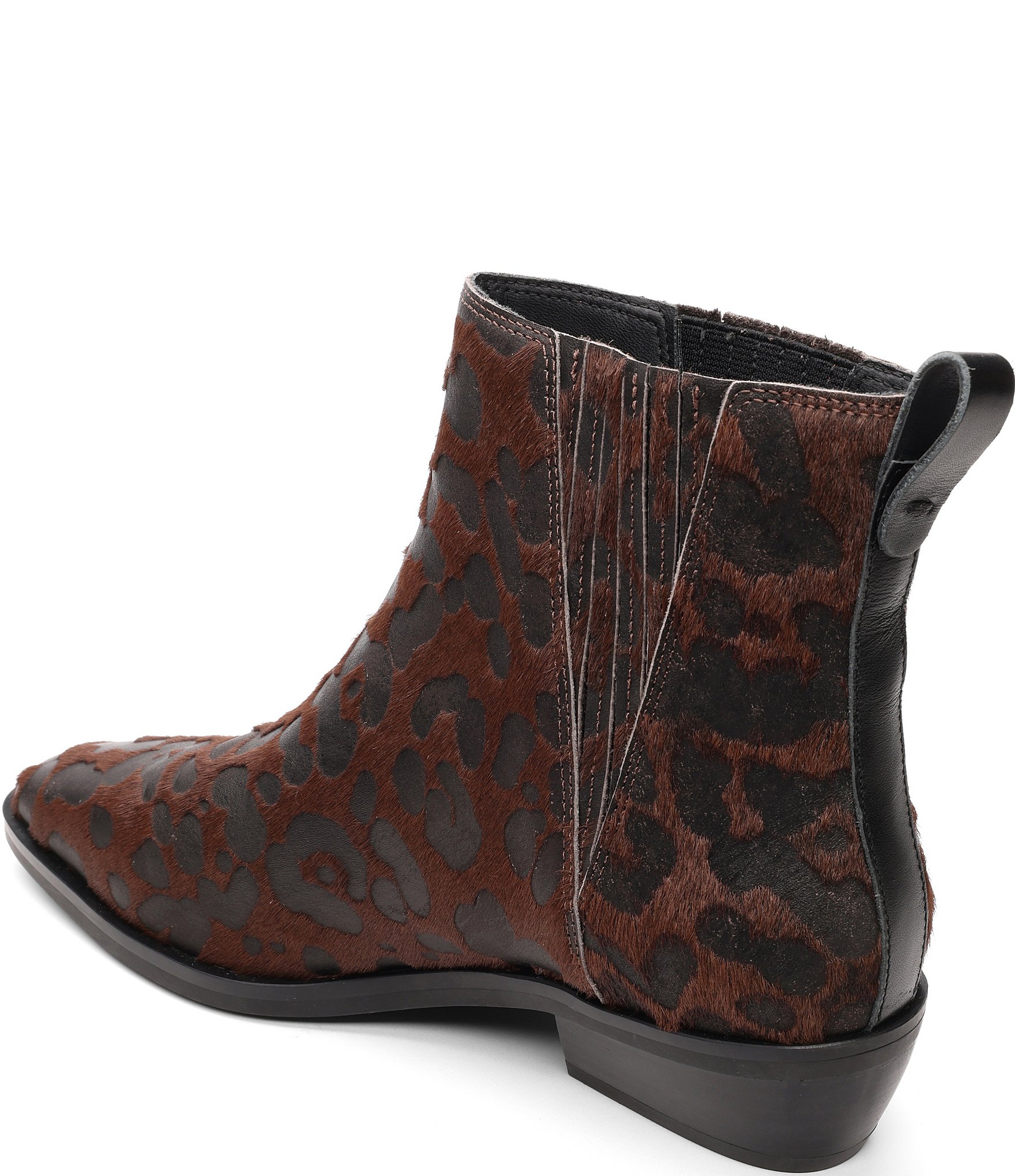Sanctuary Demi Leopard Print Haircalf Burnout Booties
