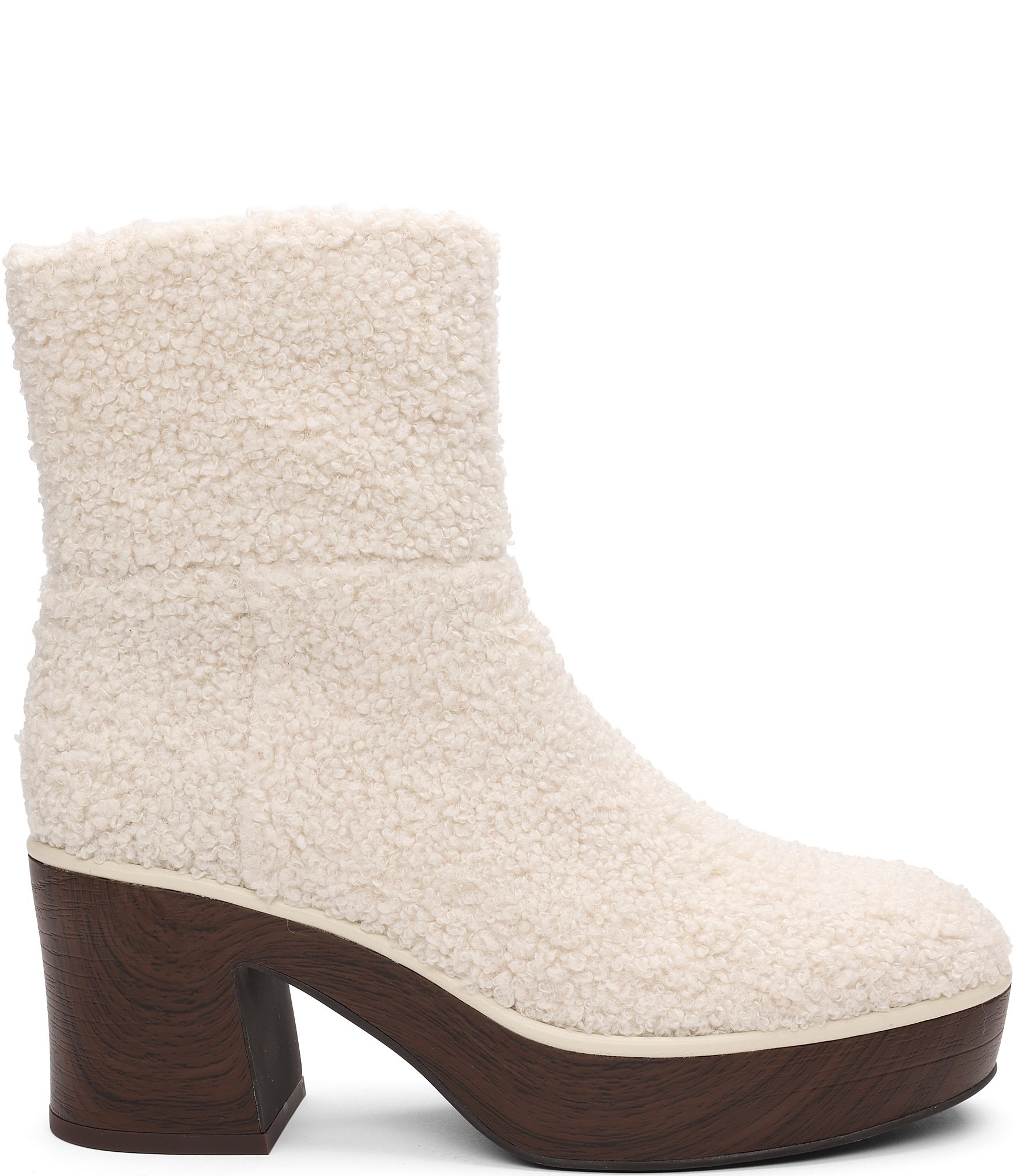 Sanctuary Emersyn Faux Shearling Platform Booties