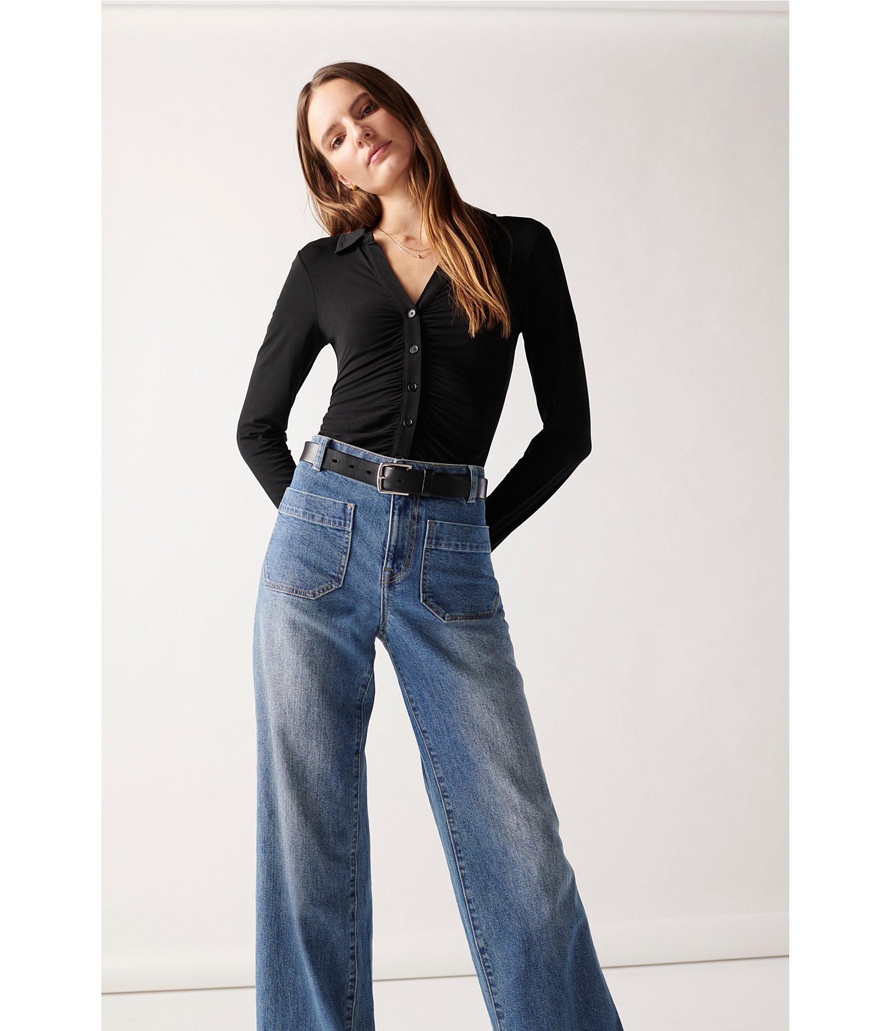 Sanctuary Marine Extended Standard Rise Front Pocket Jeans