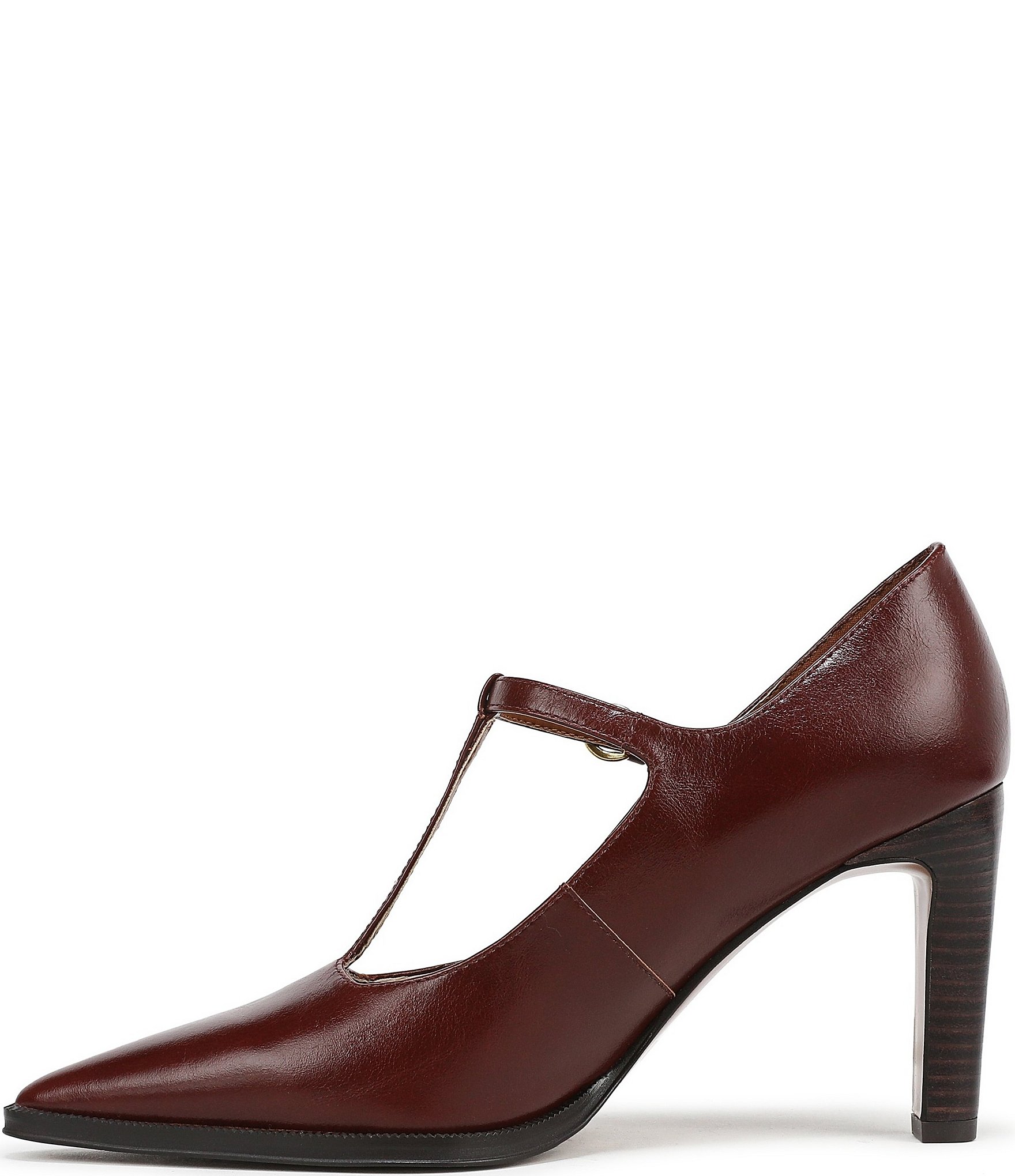 Sarto by Franco Sarto Atley Leather T-Strap High Heel Pumps