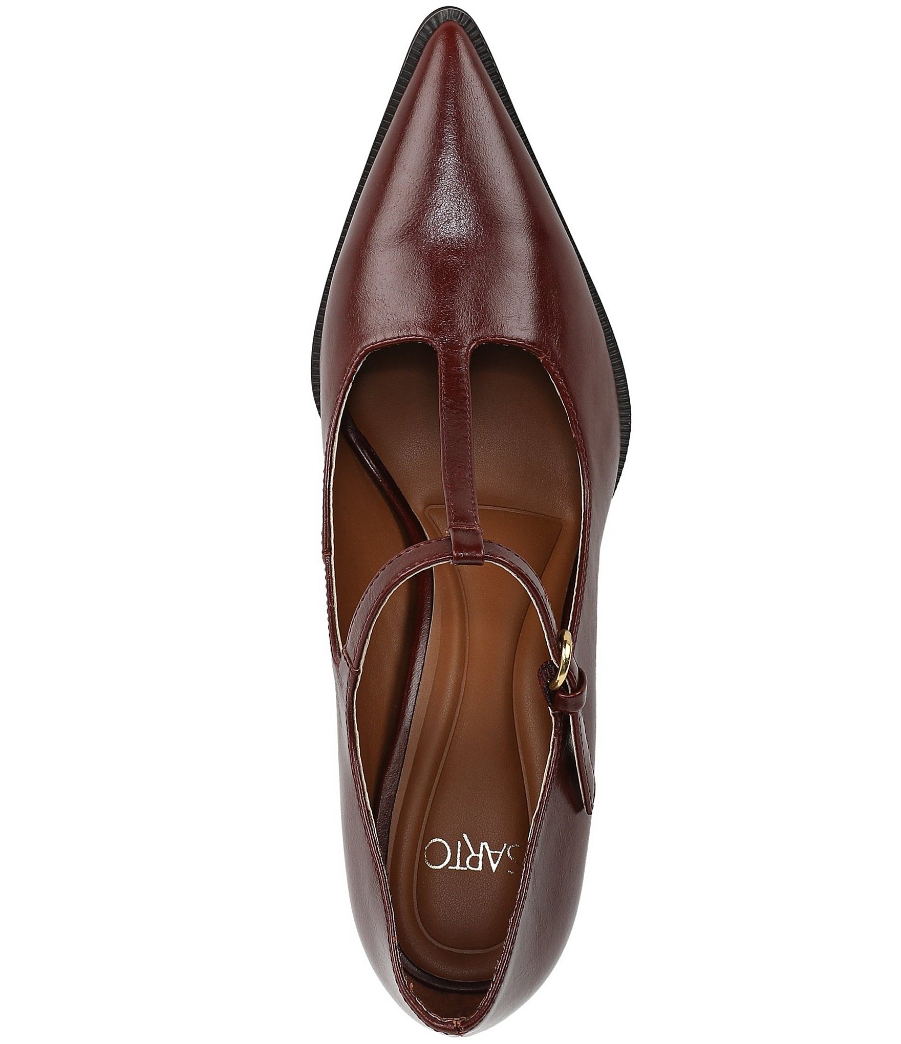 Sarto by Franco Sarto Atley Leather T-Strap High Heel Pumps