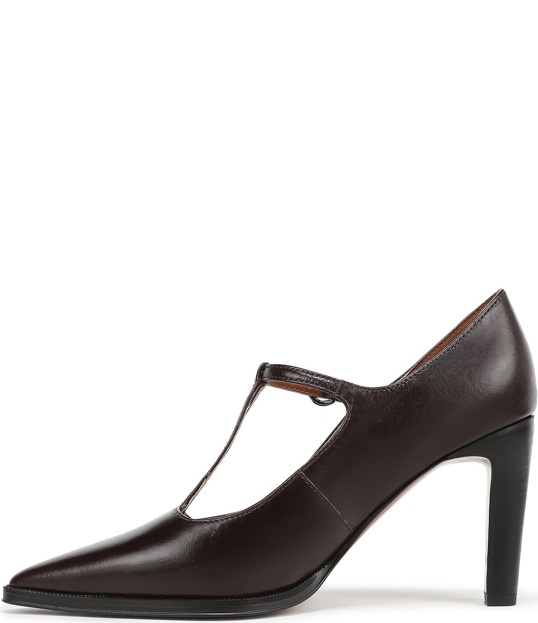 Sarto by Franco Sarto Atley Leather T-Strap High Heel Pumps