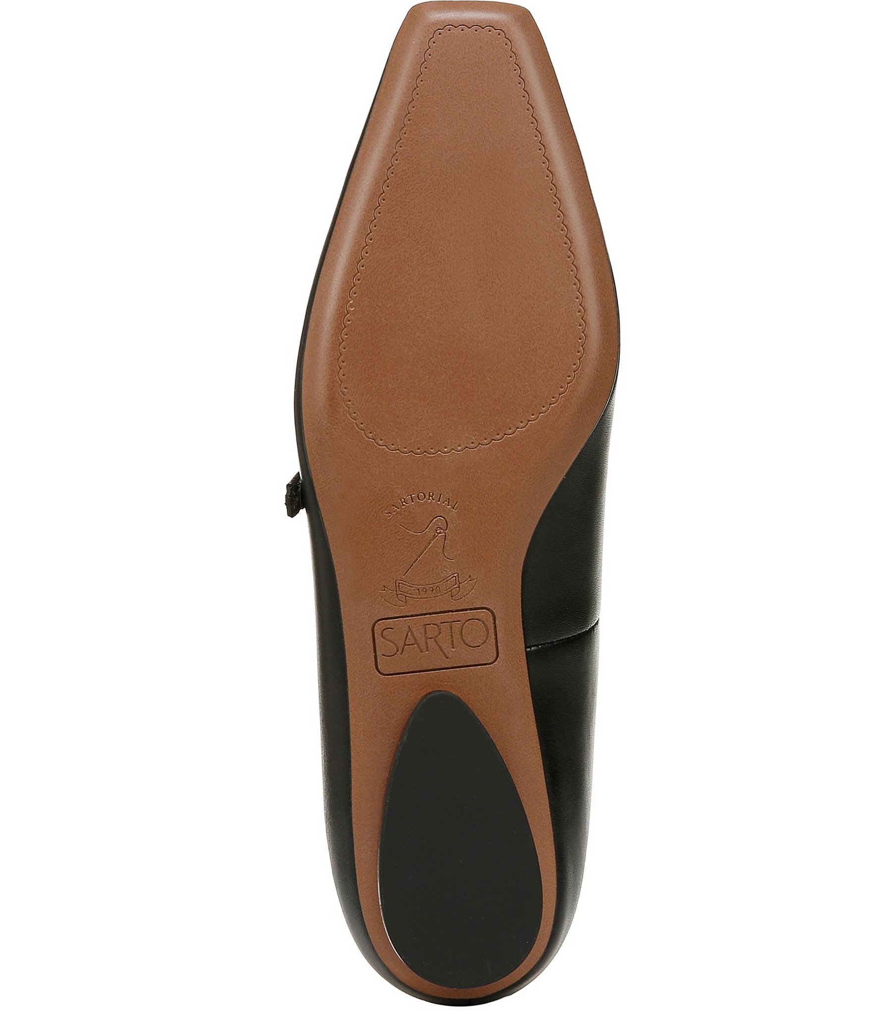 Sarto by Franco Sarto Carmela Leather T-Strap Flats