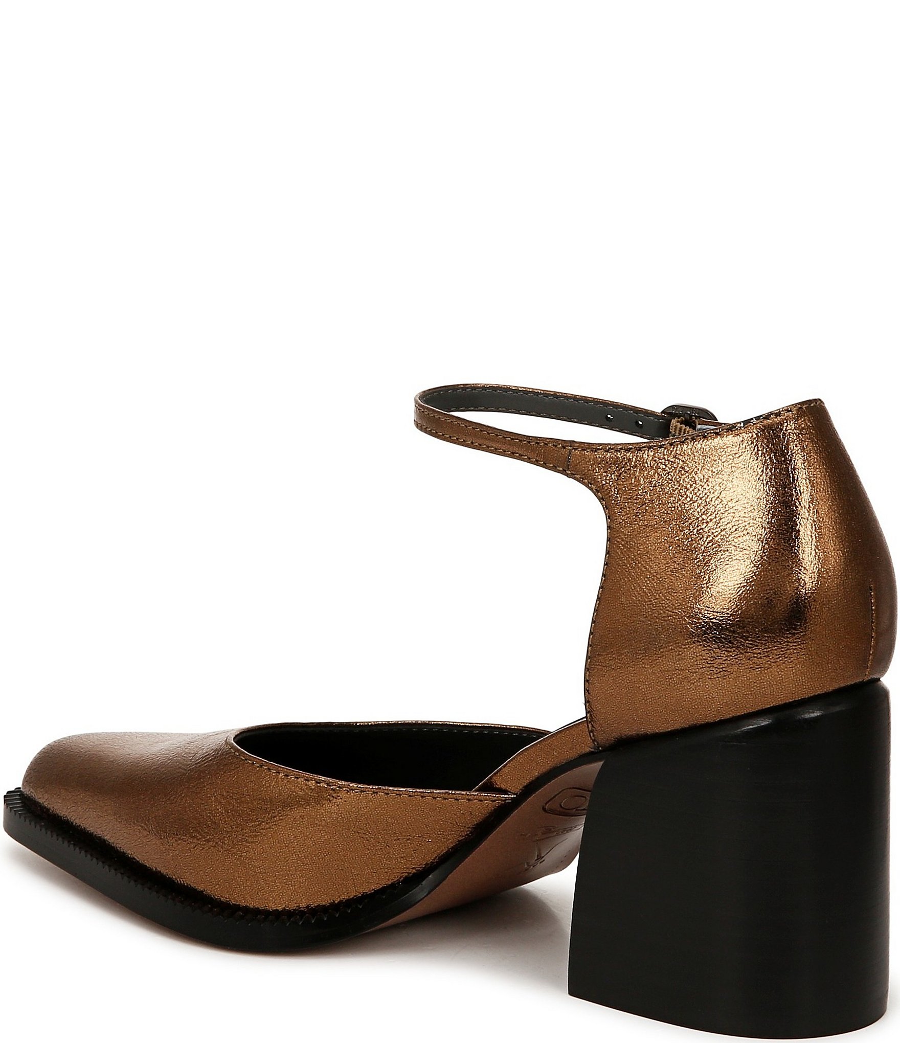 Sarto by Franco Sarto Diona Metallic Leather Ankle Strap Pumps