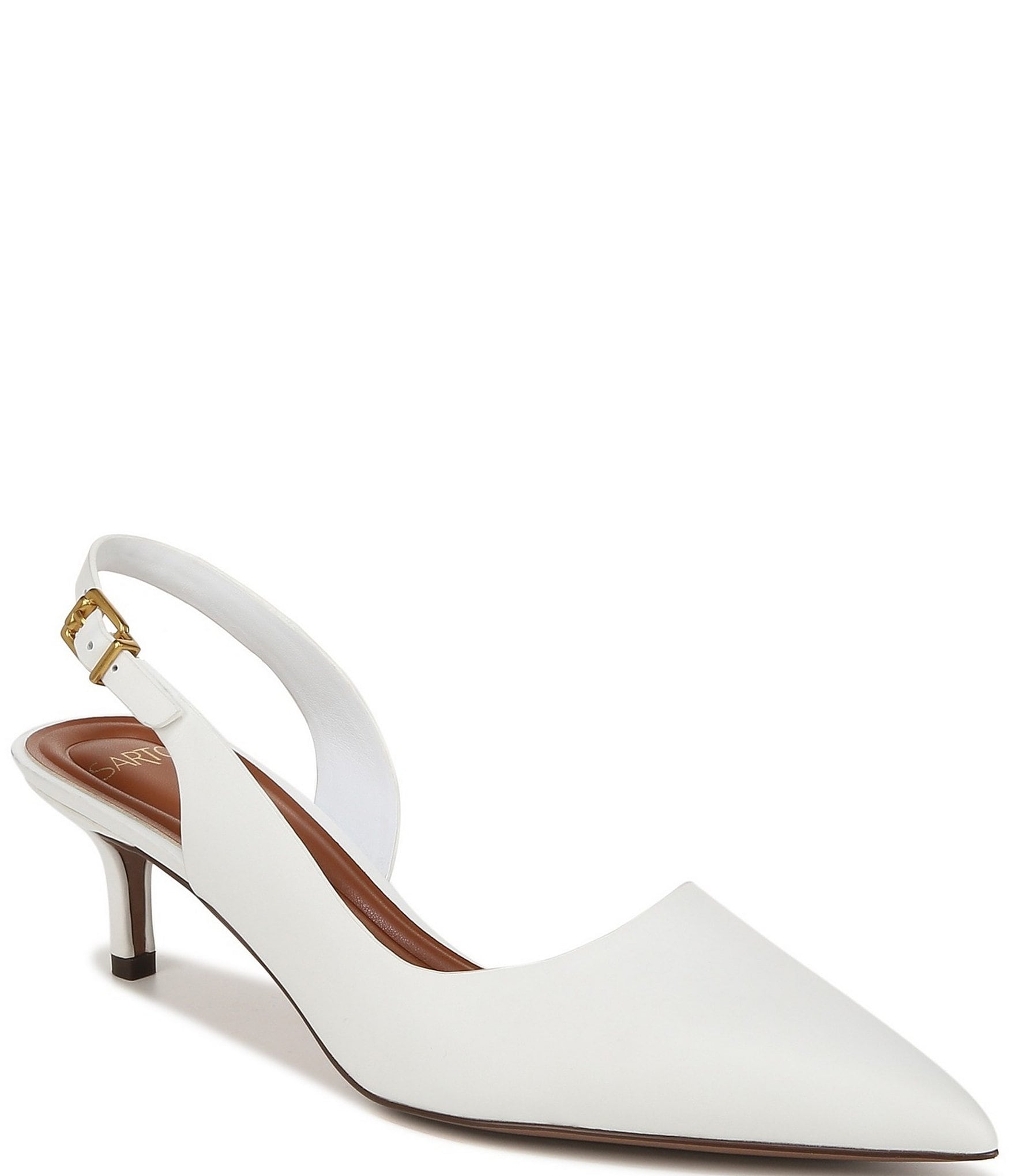 Sarto by Franco Sarto Kimberly Leather Sling Back Pumps | Dillard's