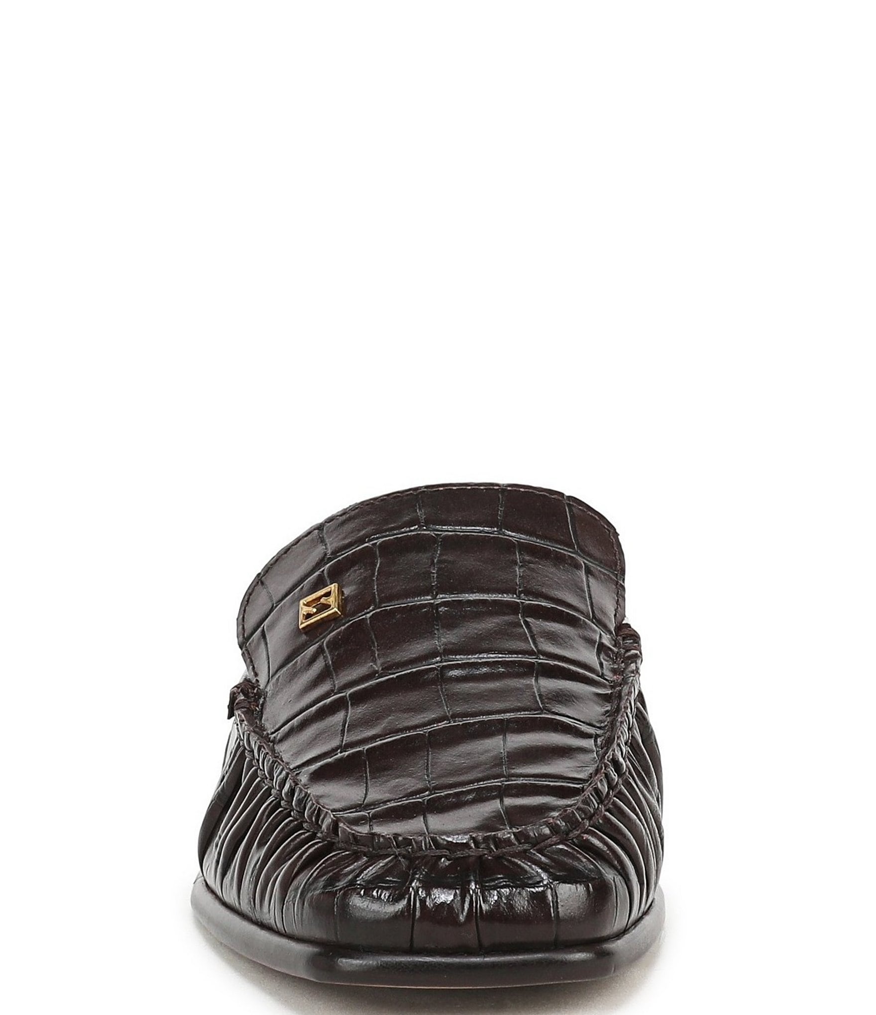 Sarto by Franco Sarto Lainey Crocodile Embossed Leather Mules