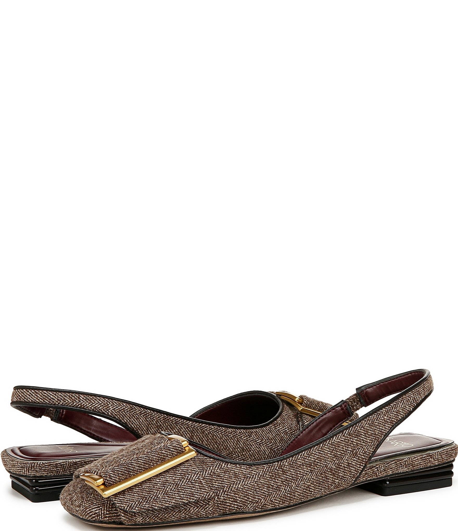 Sarto by Franco Sarto Tracy Sling2 Herringbone Slingback Flats