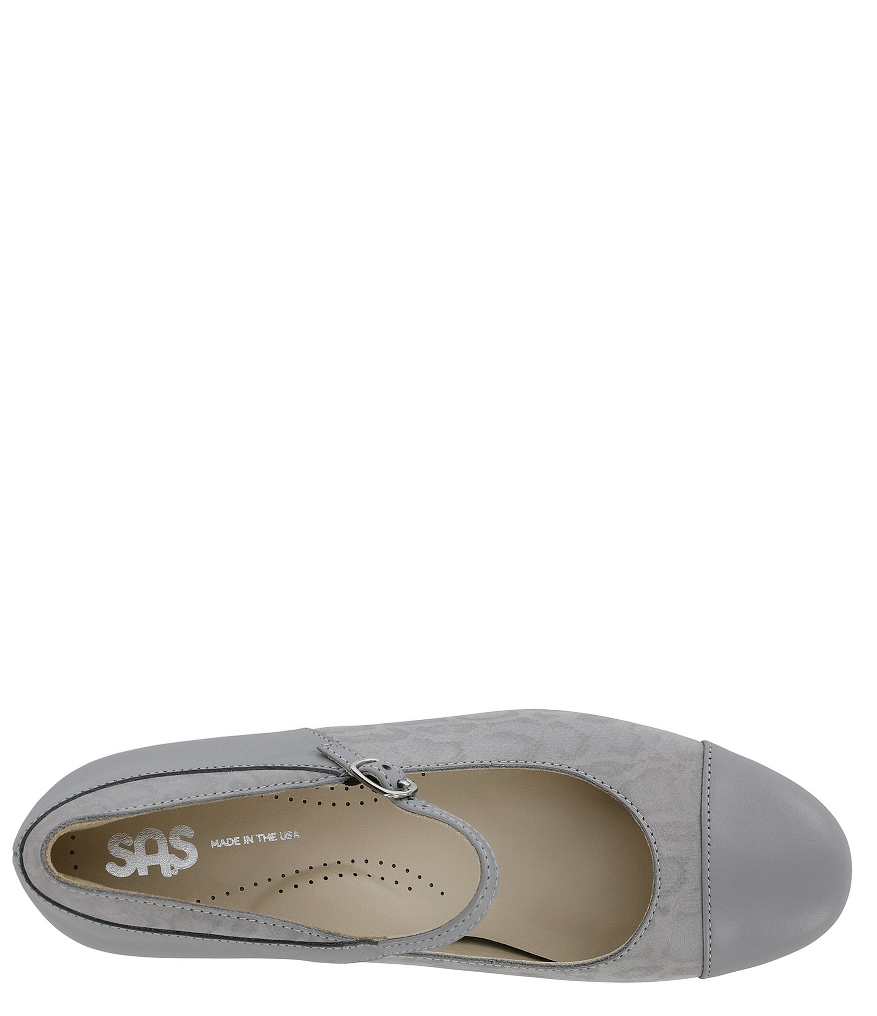 SAS Isabel Leather Kitten Heel Mary Jane Pumps