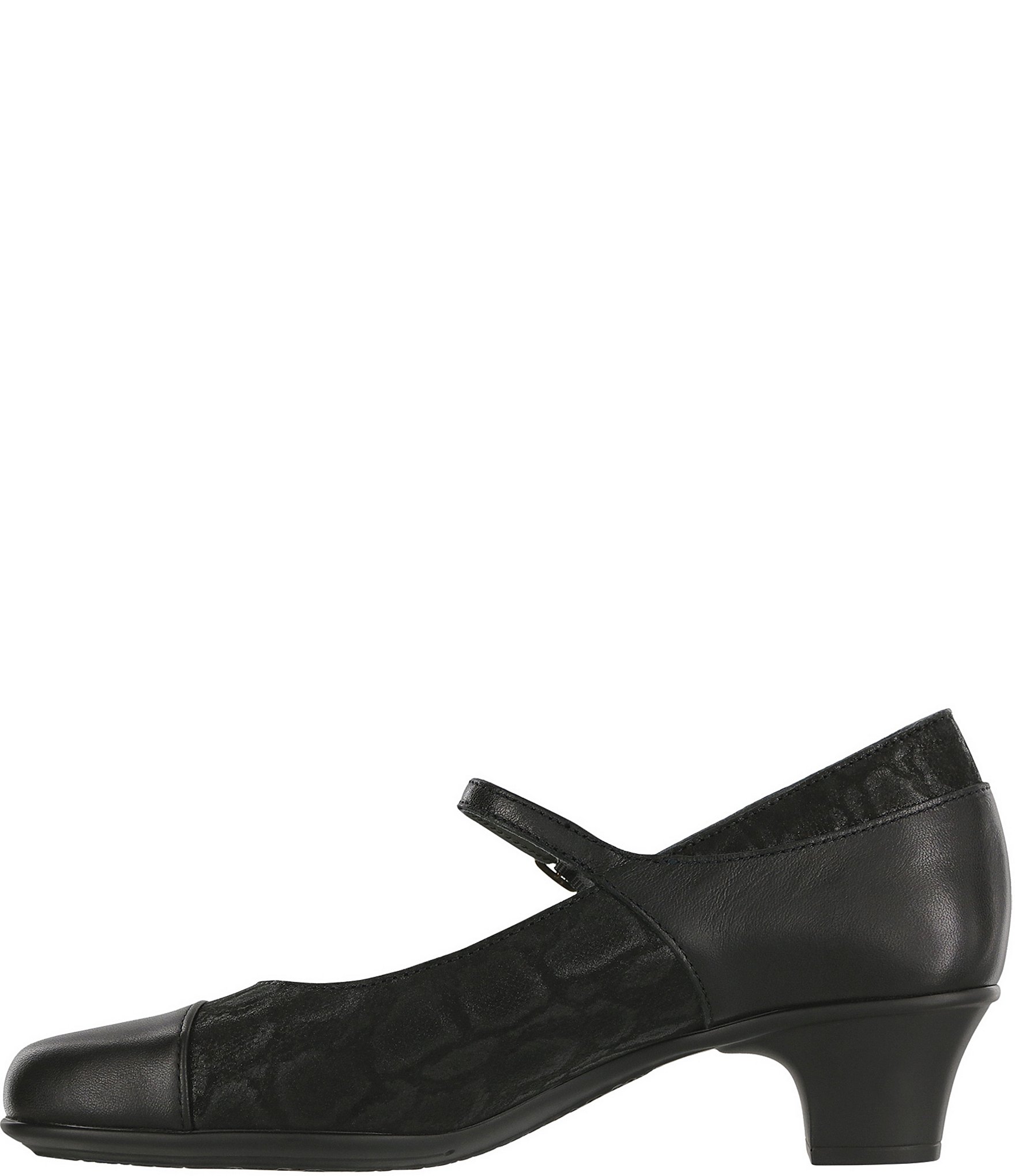 SAS Isabel Leather Kitten Heel Mary Jane Pumps