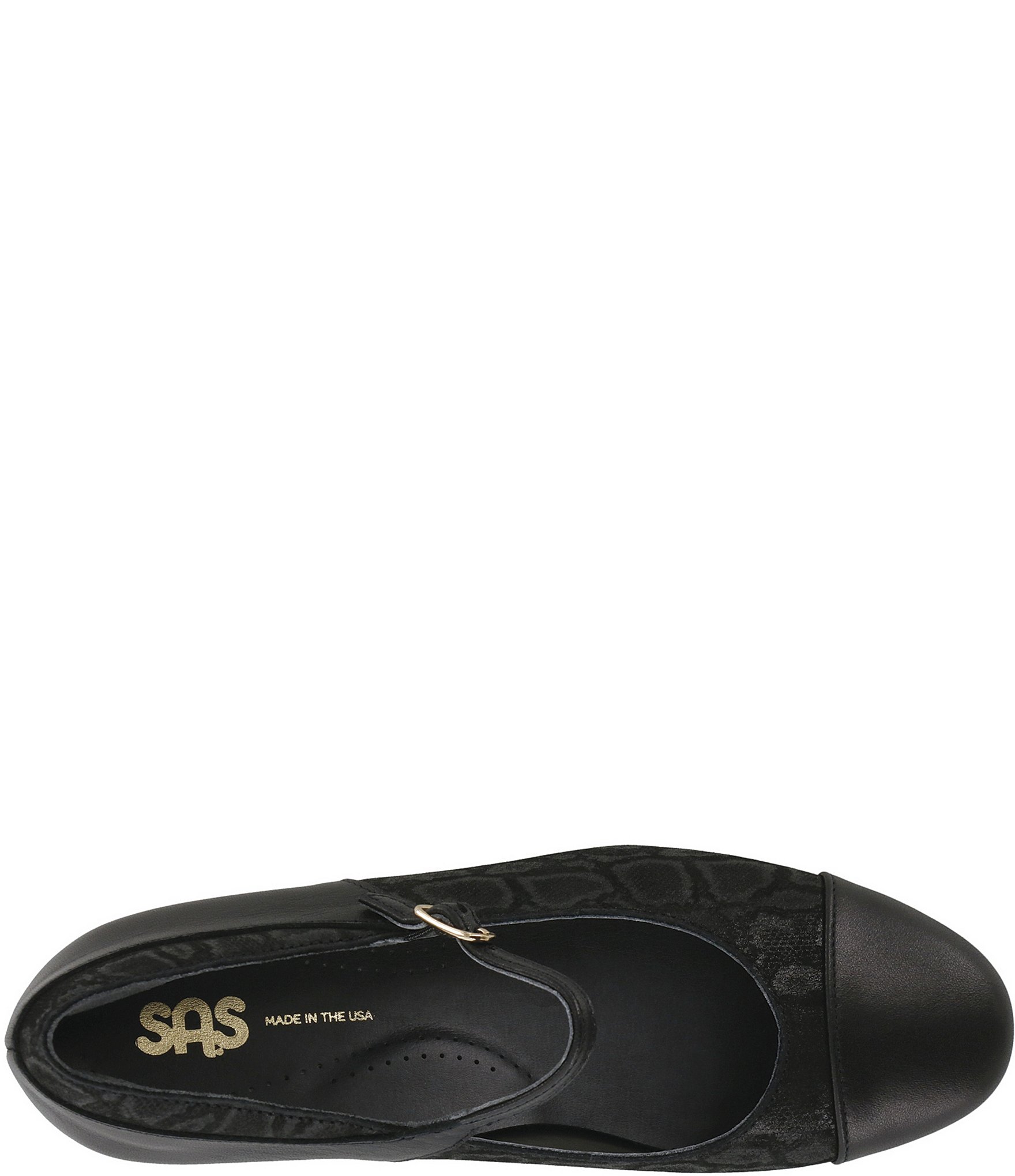 SAS Isabel Leather Kitten Heel Mary Jane Pumps