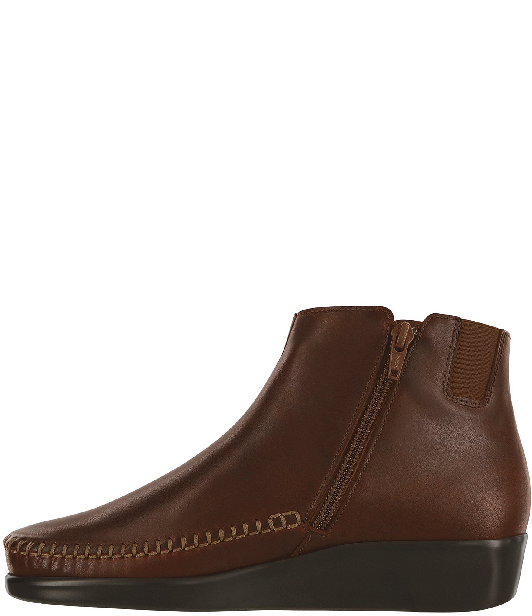 SAS Jade Leather Wedge Ankle Booties