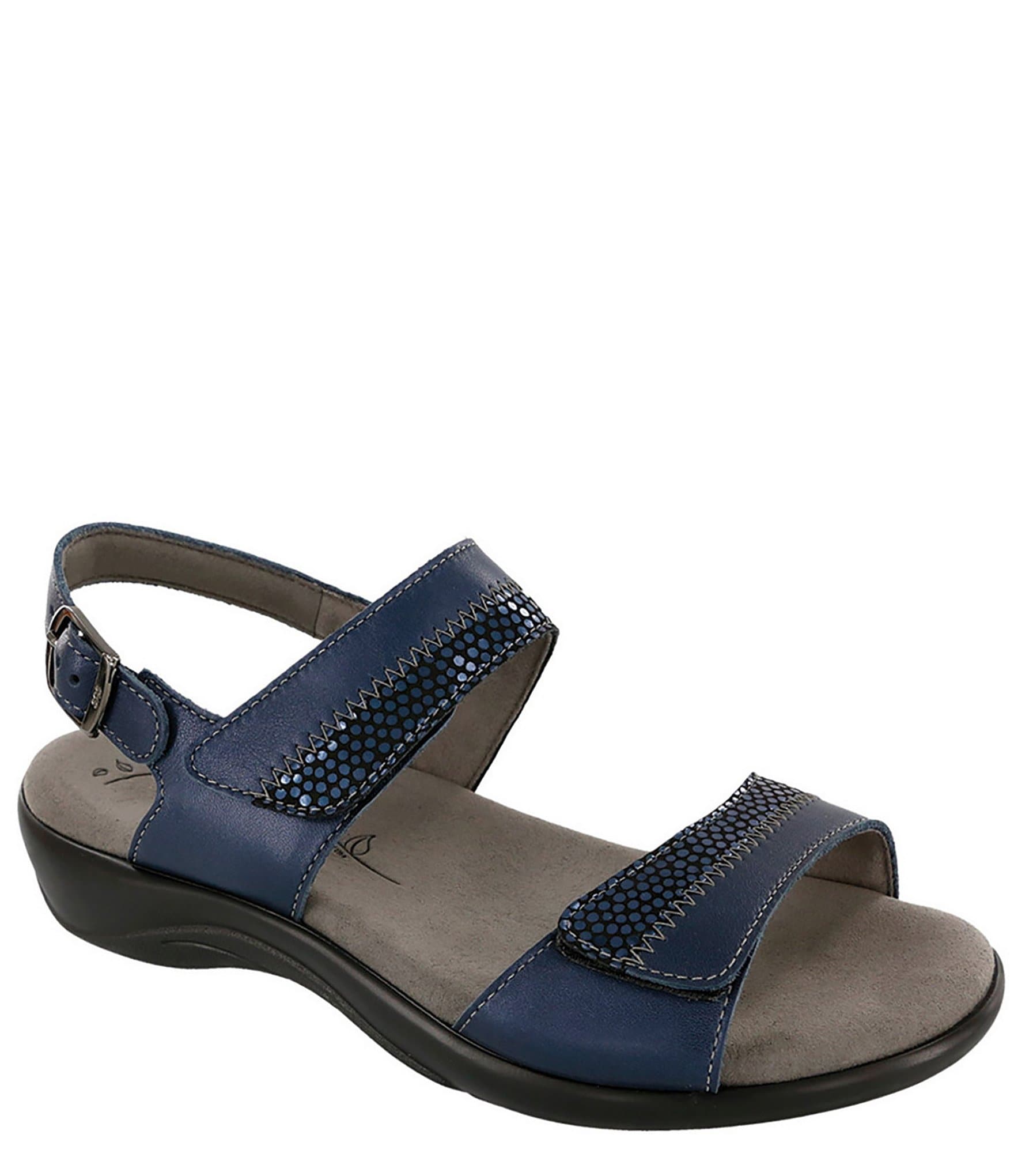 dillards navy blue sandals