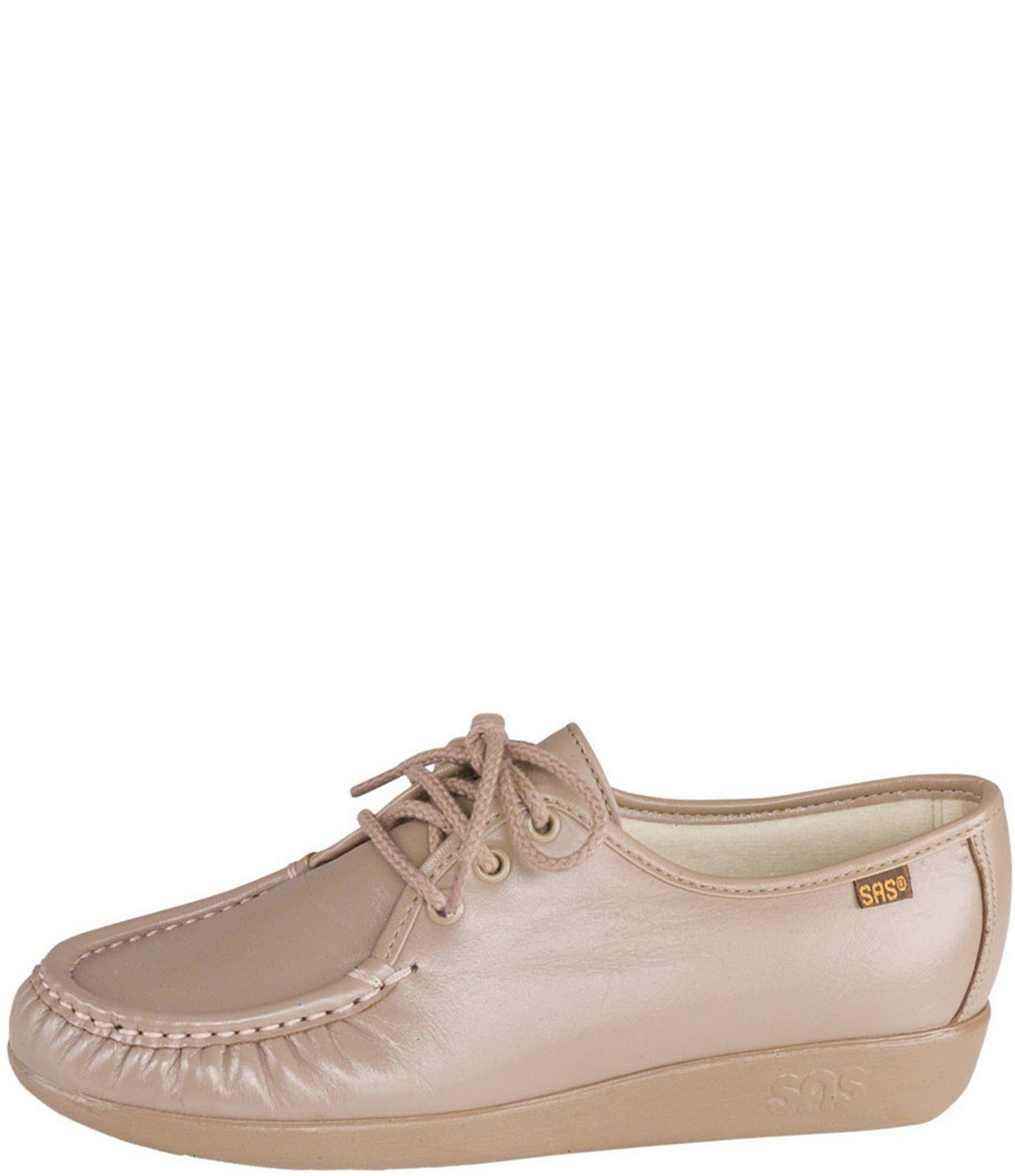 SAS Siesta Leather Wedge Oxfords