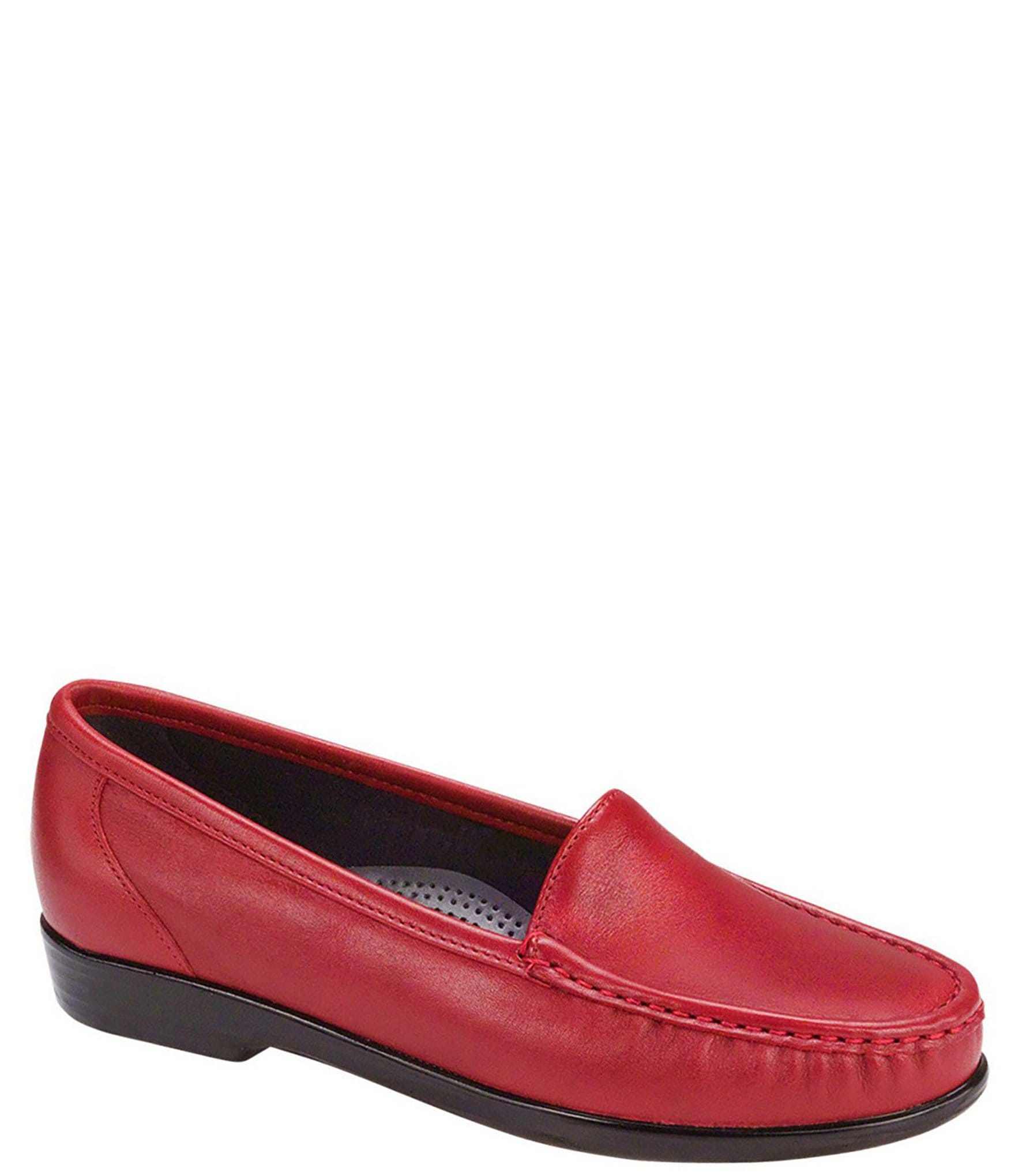 Red Women's Extra Wide Width Loafers | Dillard's